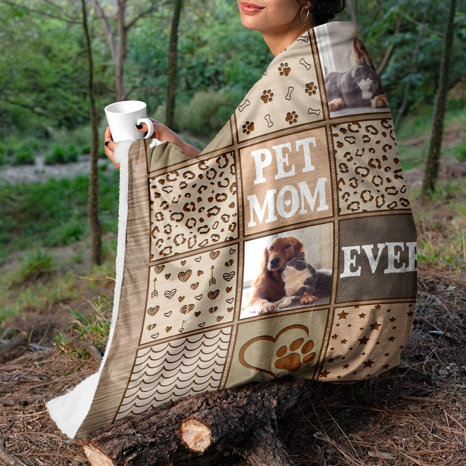 Best Dog Mom Ever Photo Blanket – Custom Dog Lover Gifts - PersonalizedFury