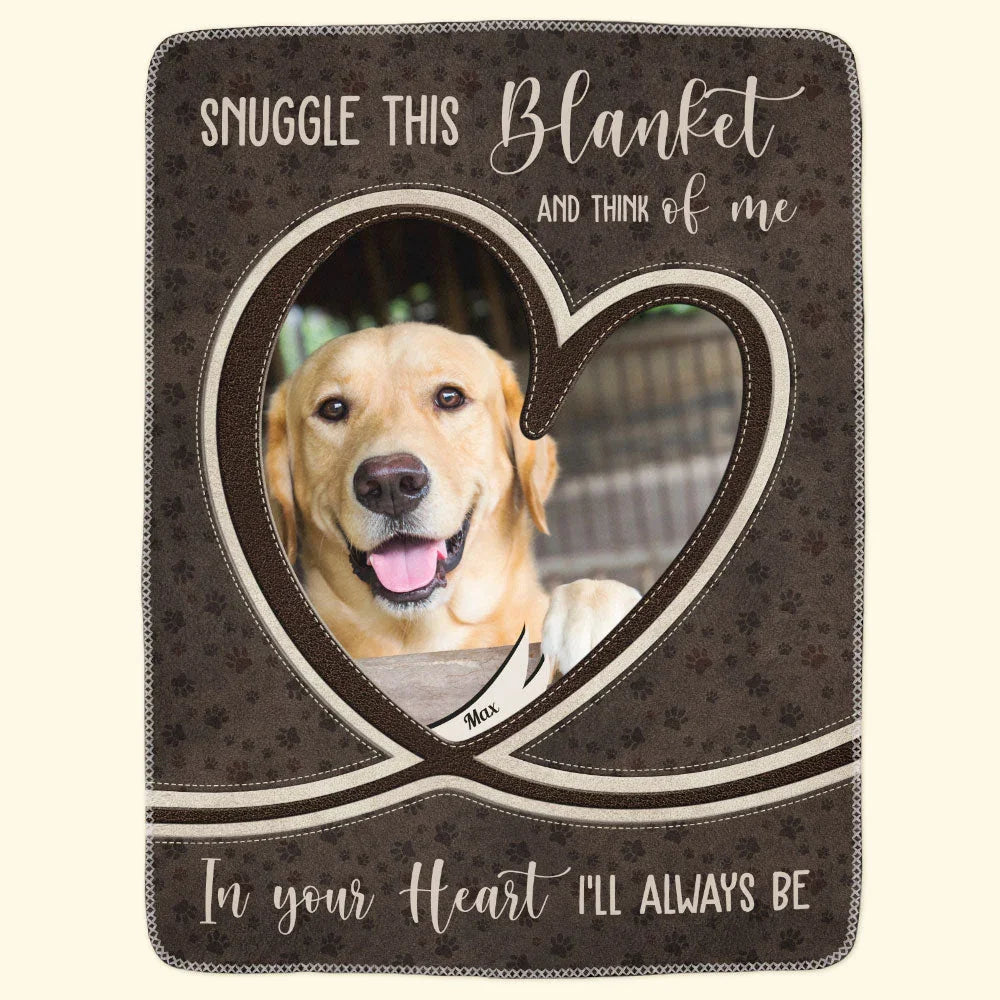 Dog Loss Photo Blanket – Snuggle and Remember Me Gift - PersonalizedFury