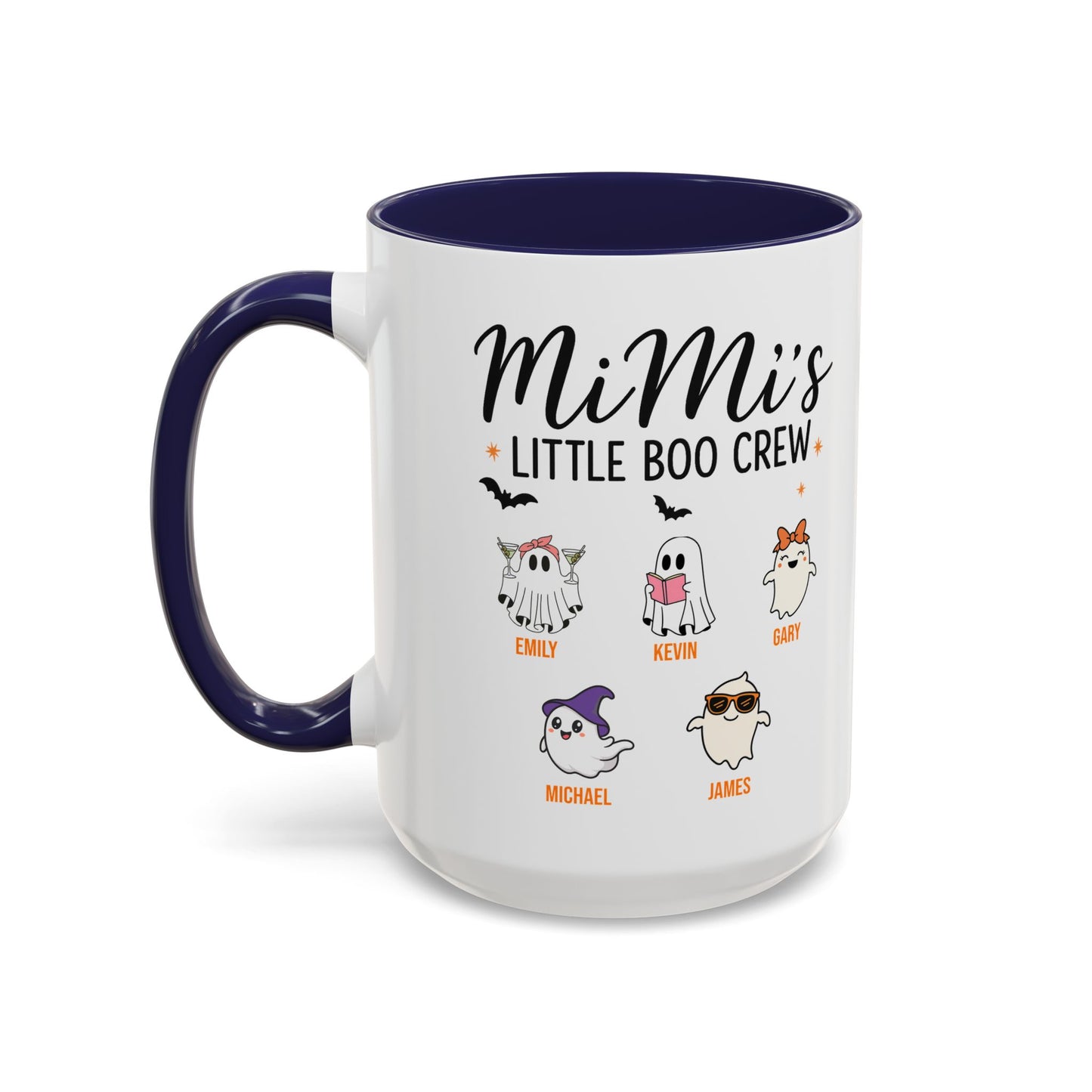 Mimi’s Little Boo Crew Accent Mug – Personalized Halloween Gift - PersonalizedFury