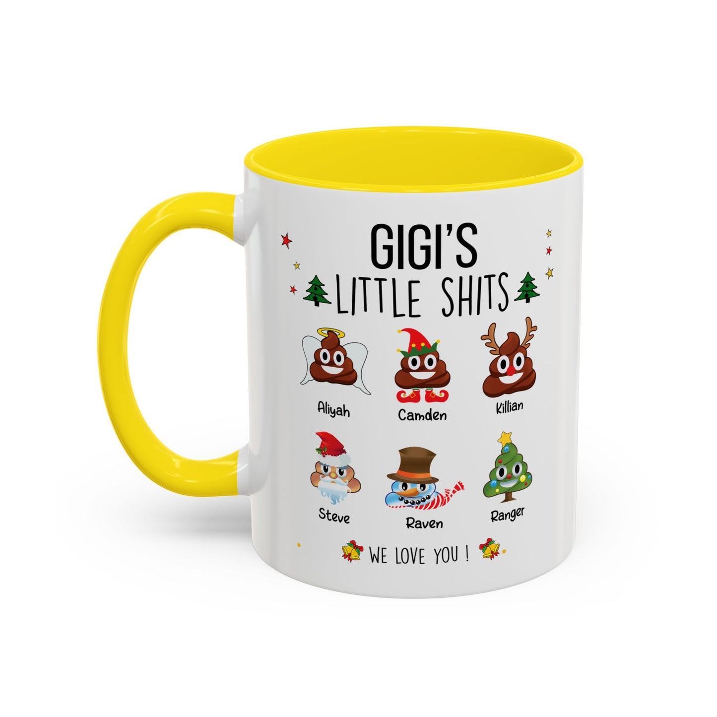 Custom Christmas Gift for Grandma or Mom - Funny Accent Mug - PersonalizedFury