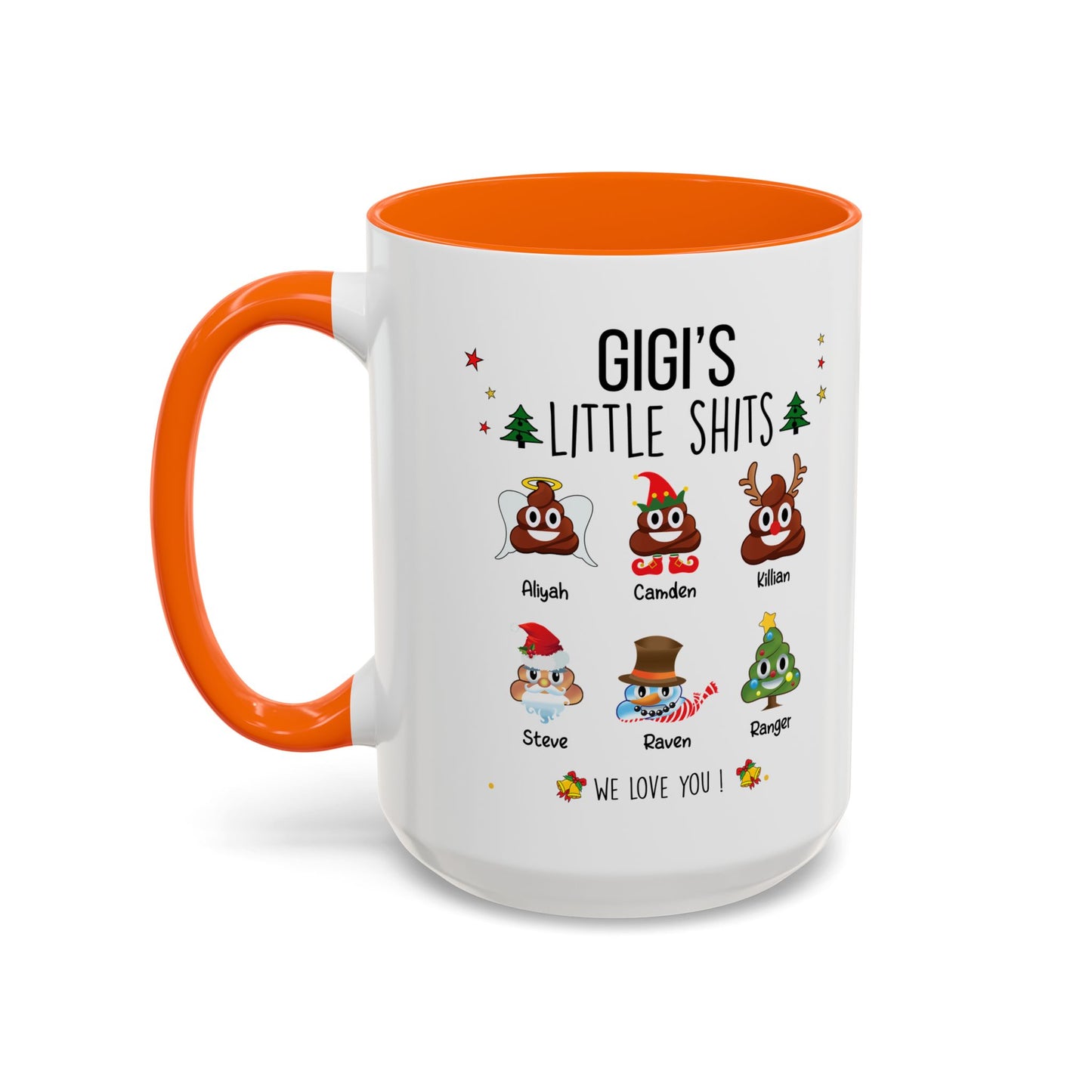 Custom Christmas Gift for Grandma or Mom - Funny Accent Mug - PersonalizedFury