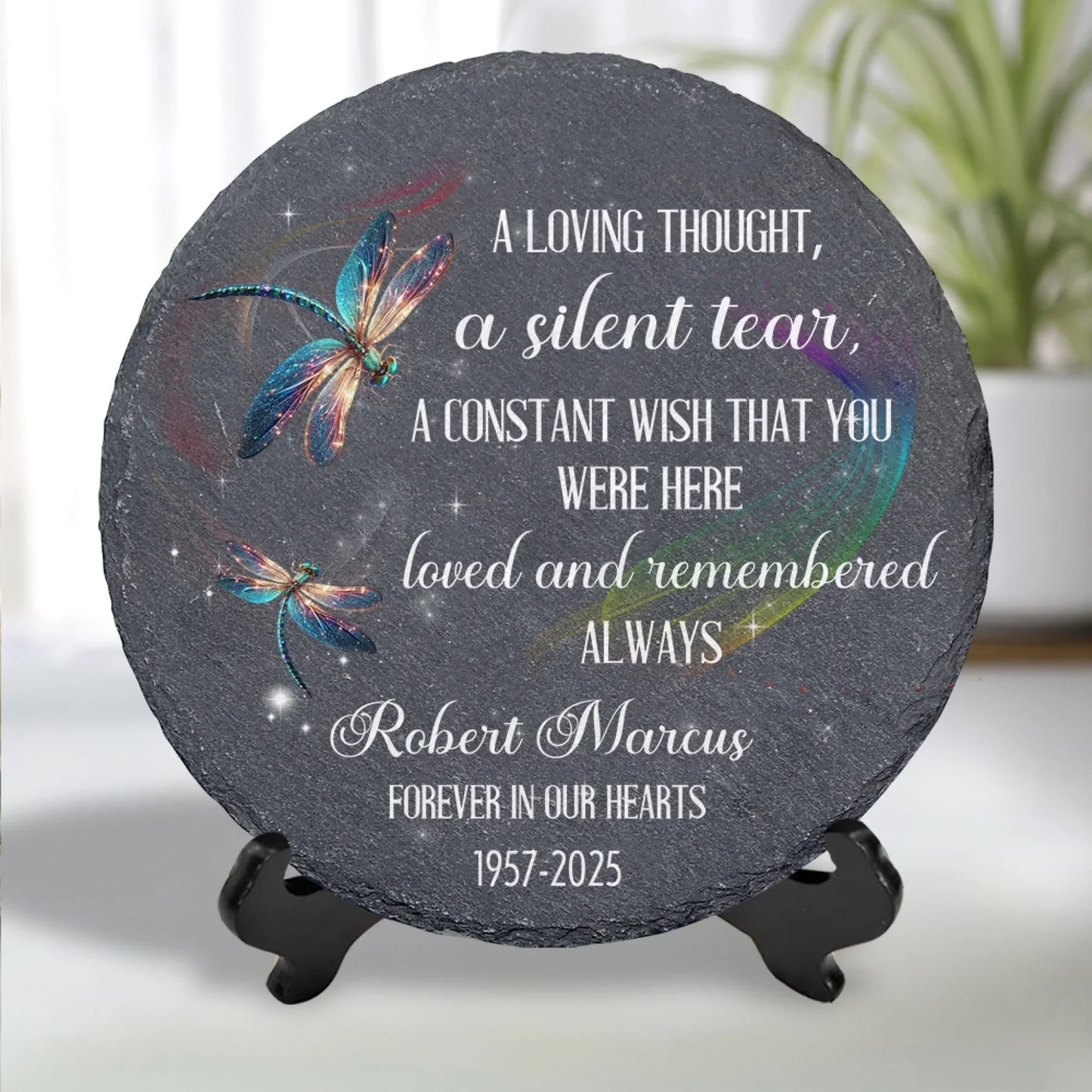 You Were Here Loved And Remembered Always - Personalized Stone, Memorial Gift