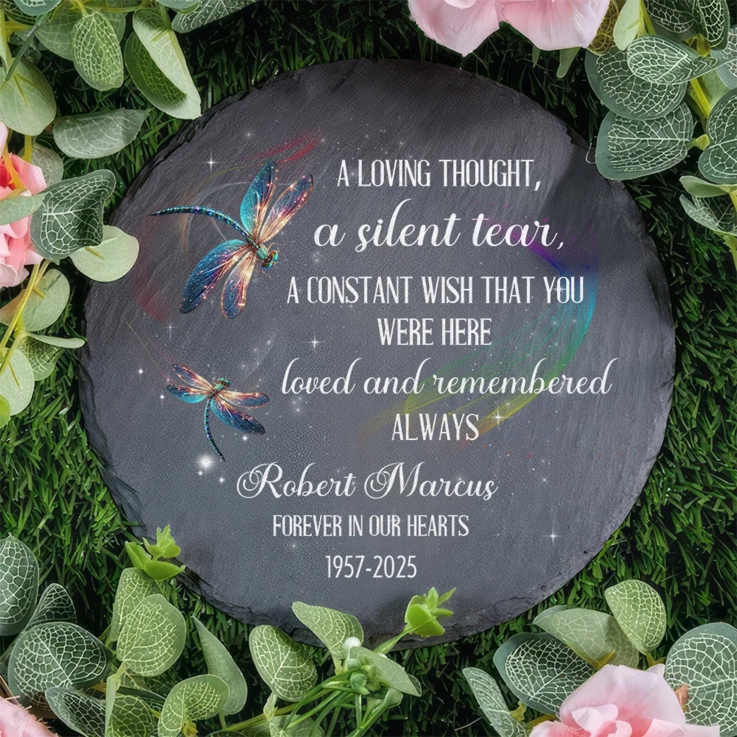 You Were Here Loved And Remembered Always - Personalized Stone, Memorial Gift