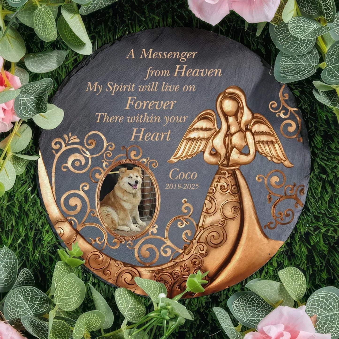 My Spirit Will Live On Forever There Within Your Heart - Personalized Memorial Stone, Memorial Gift, Remembrance Gift