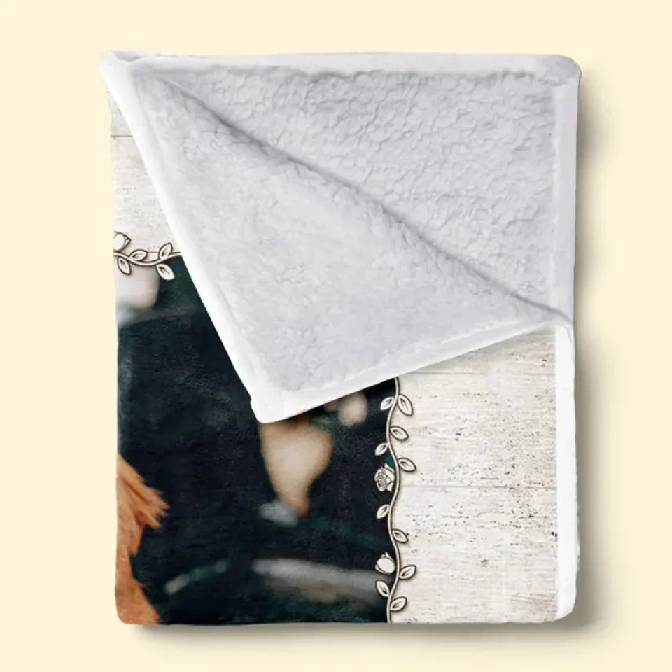 Personalized Pet Loss Gift – Big Hug from Dog in Heaven Blanket - PersonalizedFury