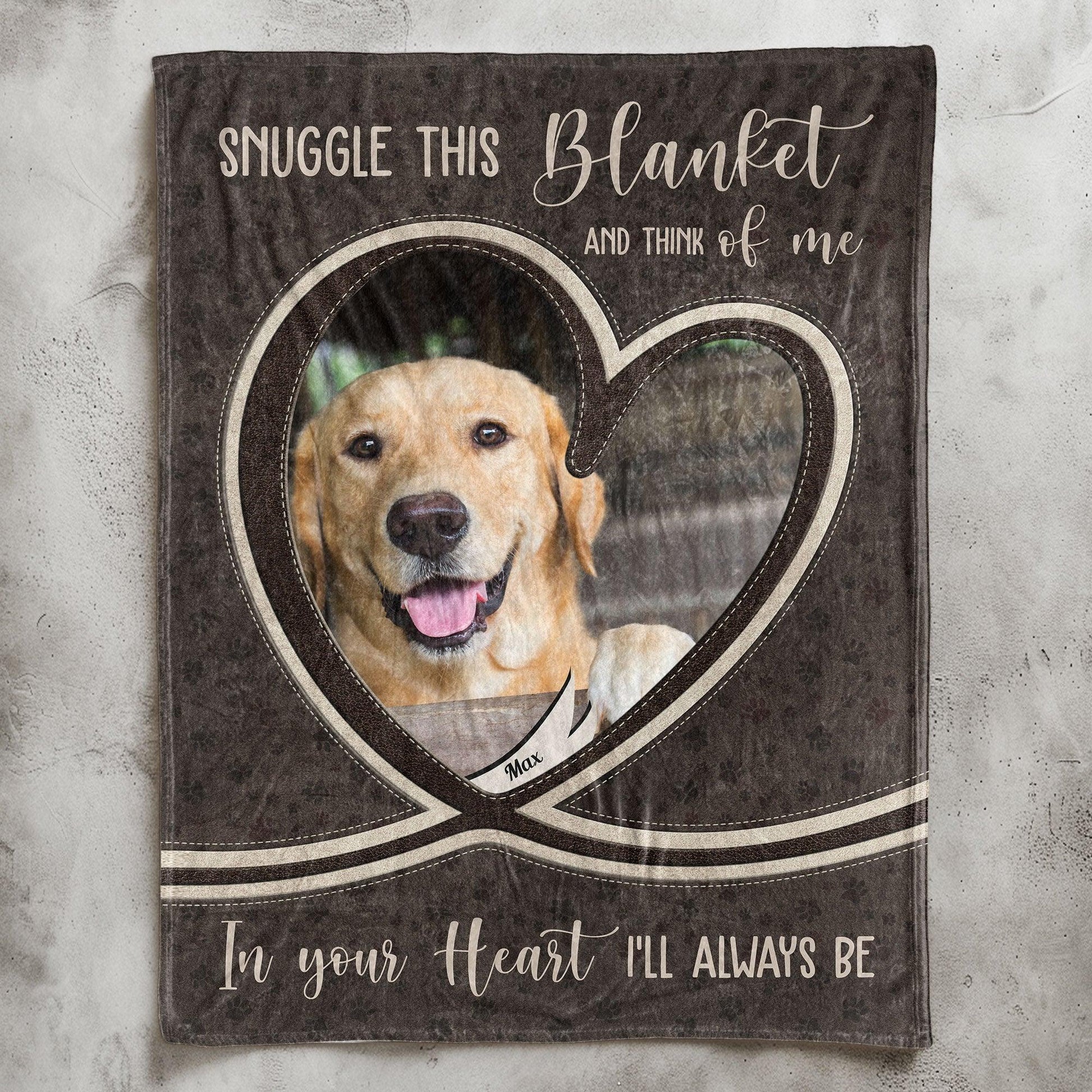 Dog Loss Photo Blanket – Snuggle and Remember Me Gift - PersonalizedFury