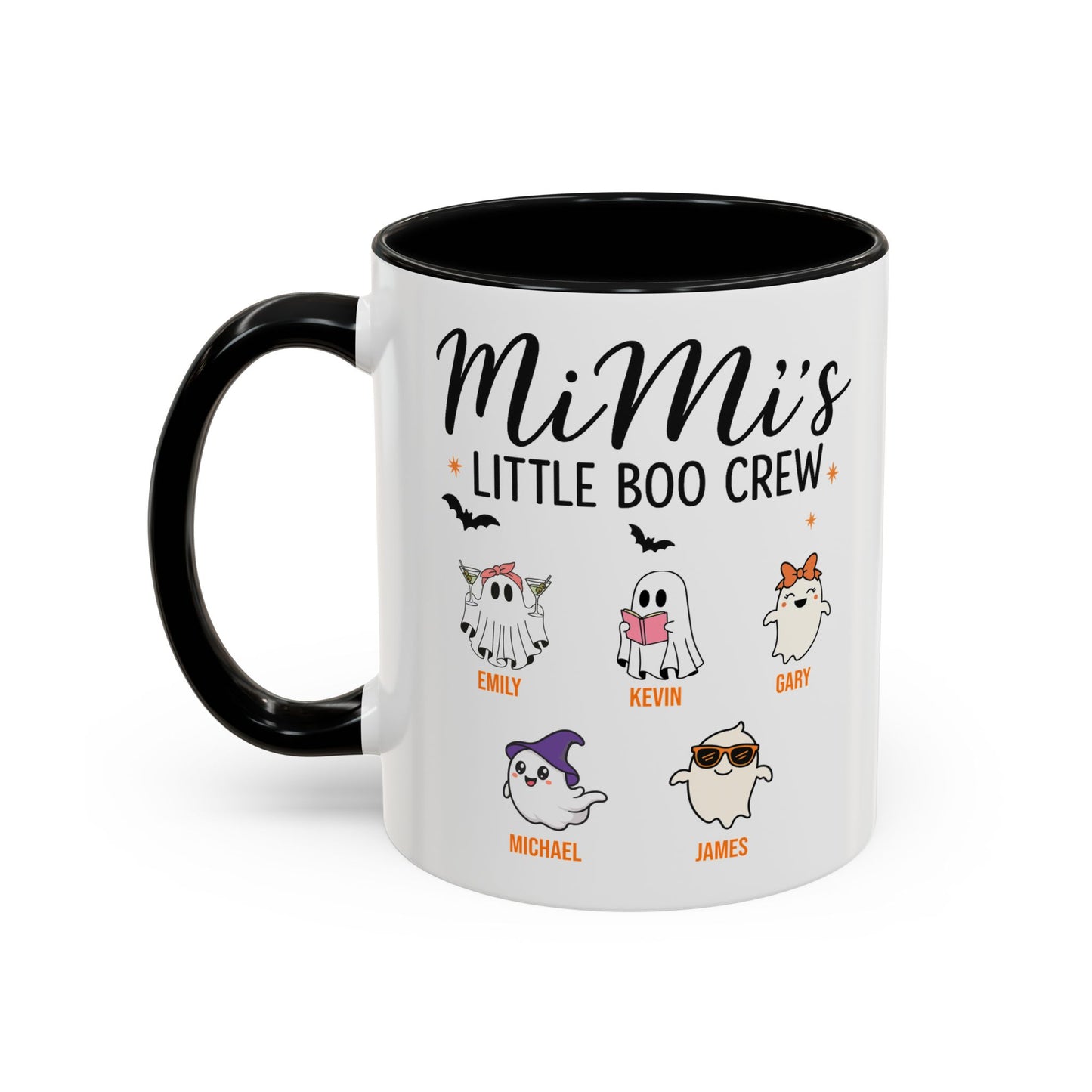 Mimi’s Little Boo Crew Accent Mug – Personalized Halloween Gift - PersonalizedFury