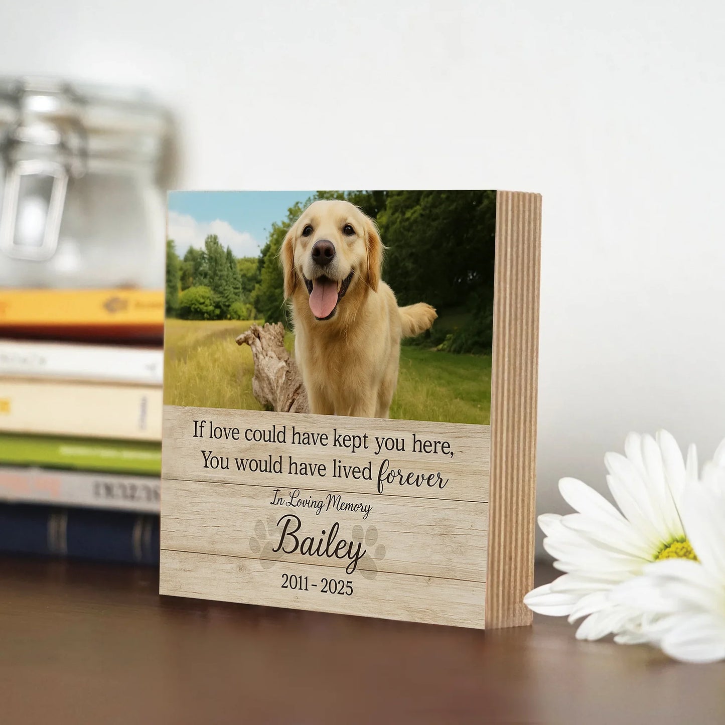 Personalized Pet Loss Gift – “If Love Could Have Kept You” Memorial Frame