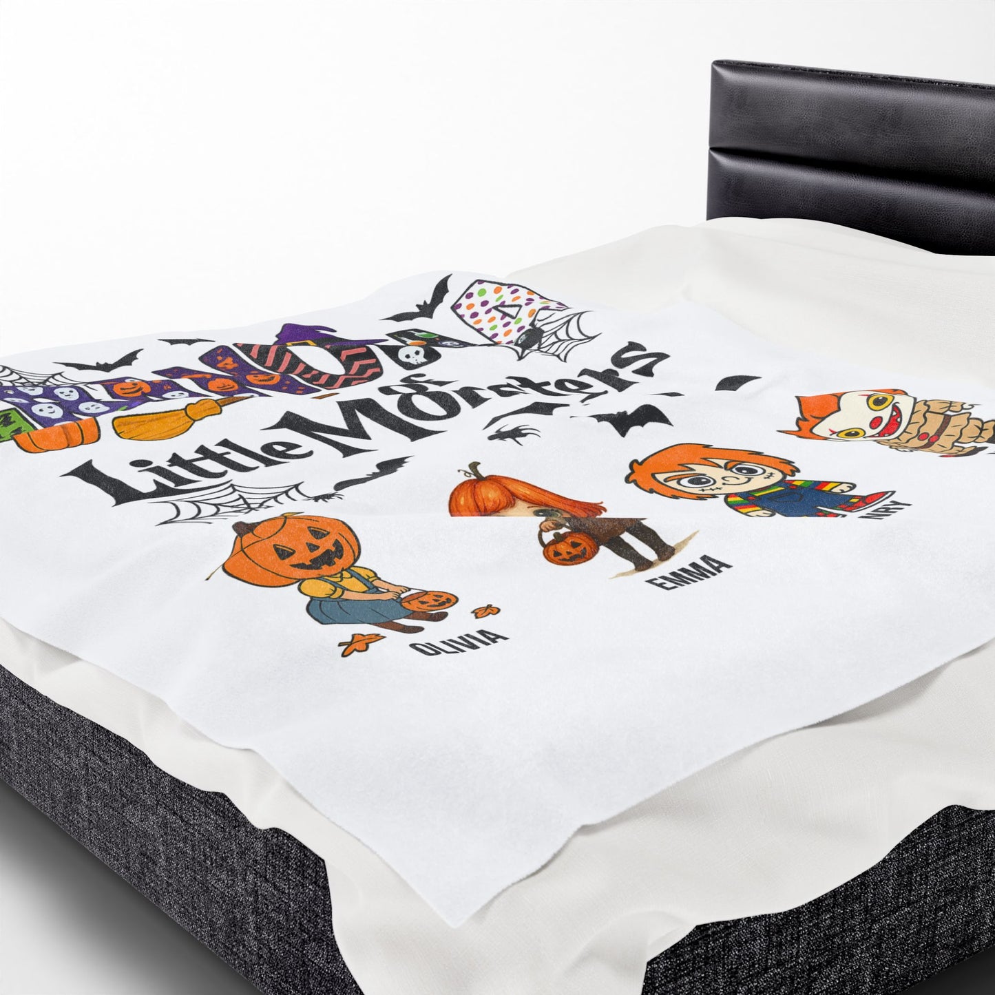 Grandma Halloween Blanket - Personalized Gift For Grandma - PersonalizedFury