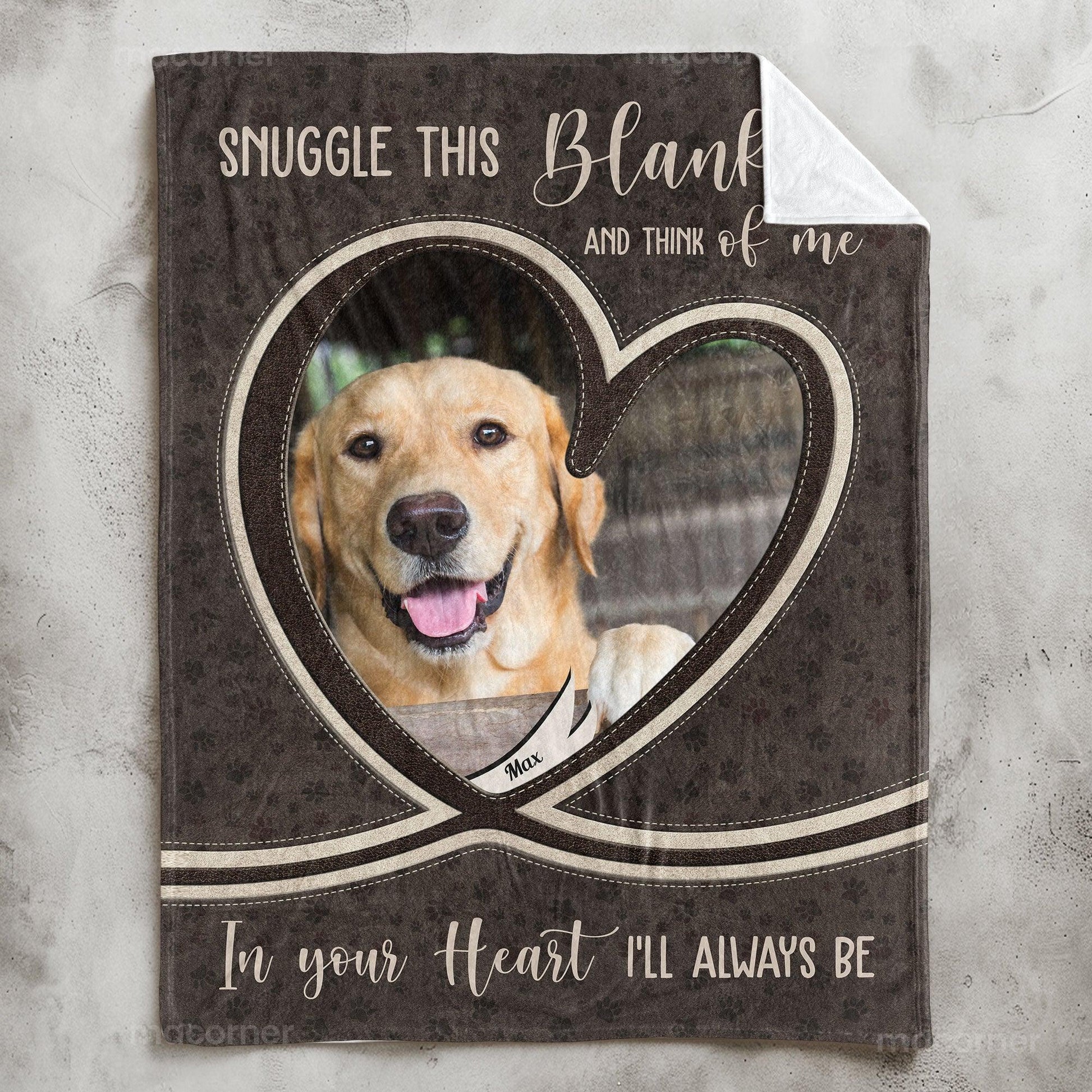 Dog Loss Photo Blanket – Snuggle and Remember Me Gift - PersonalizedFury