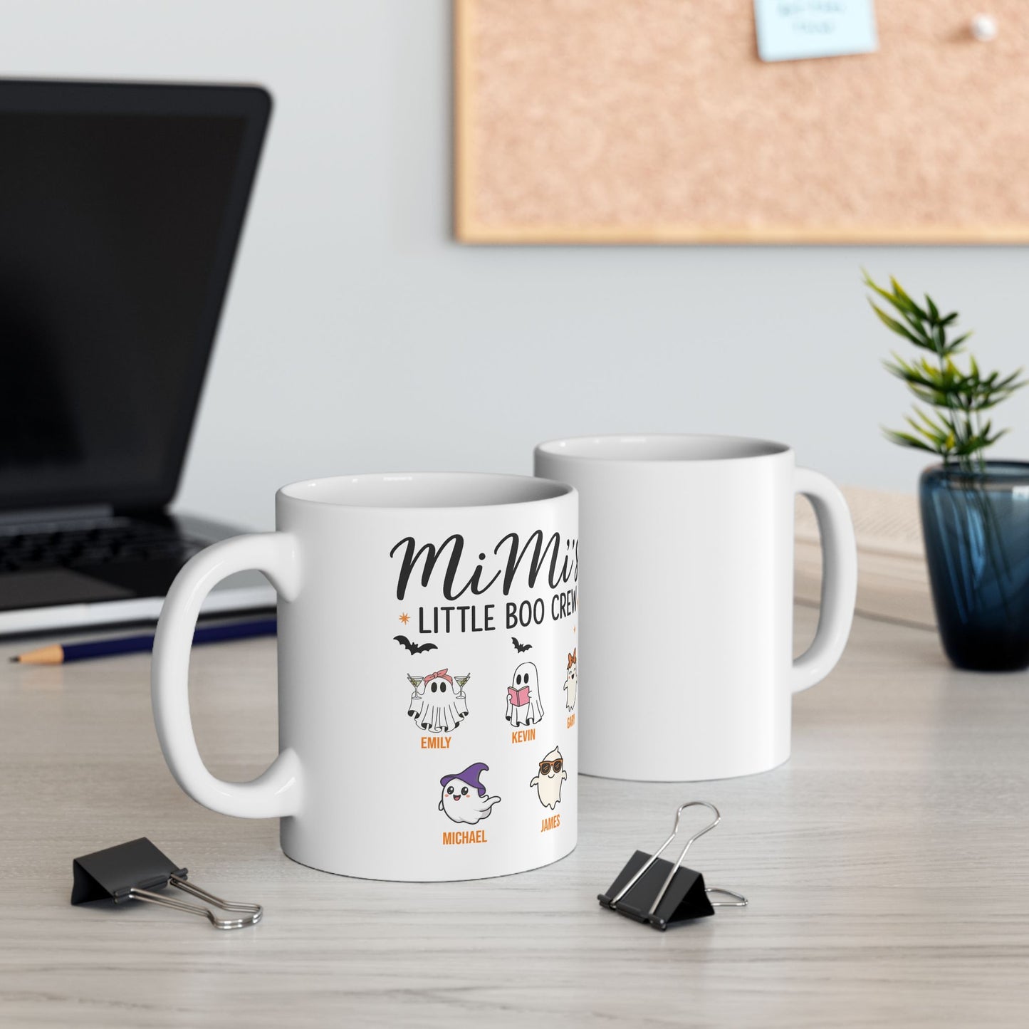 Mimi’s Little Boo Crew Coffee Mug – Personalized Halloween Gift - PersonalizedFury