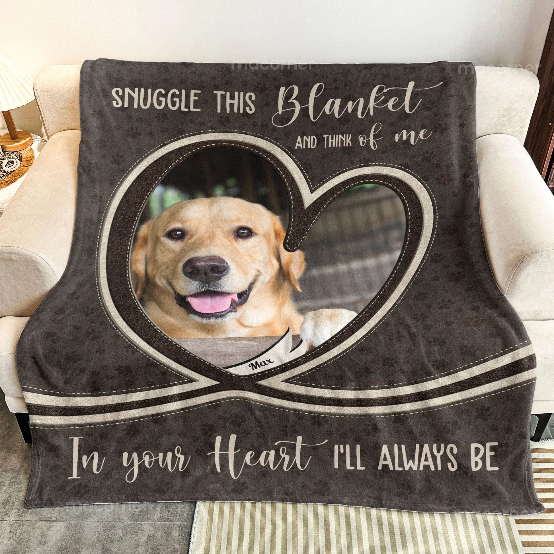 Dog Loss Photo Blanket – Snuggle and Remember Me Gift - PersonalizedFury