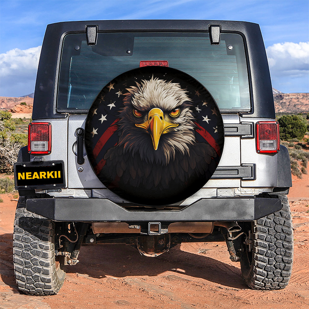 American Bald Eagle Car Spare Tire Cover