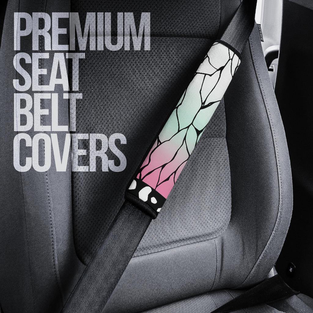 Anime Demon Slayer Kochou Kanae Patterns Car Seat Belt Cover Custom Car Accessories
