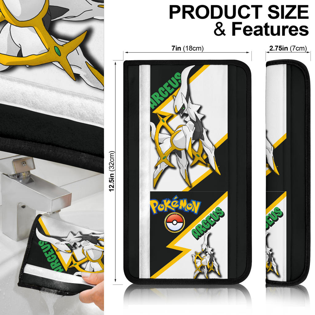 Arceus car seat belt covers Anime Custom Car Accessories