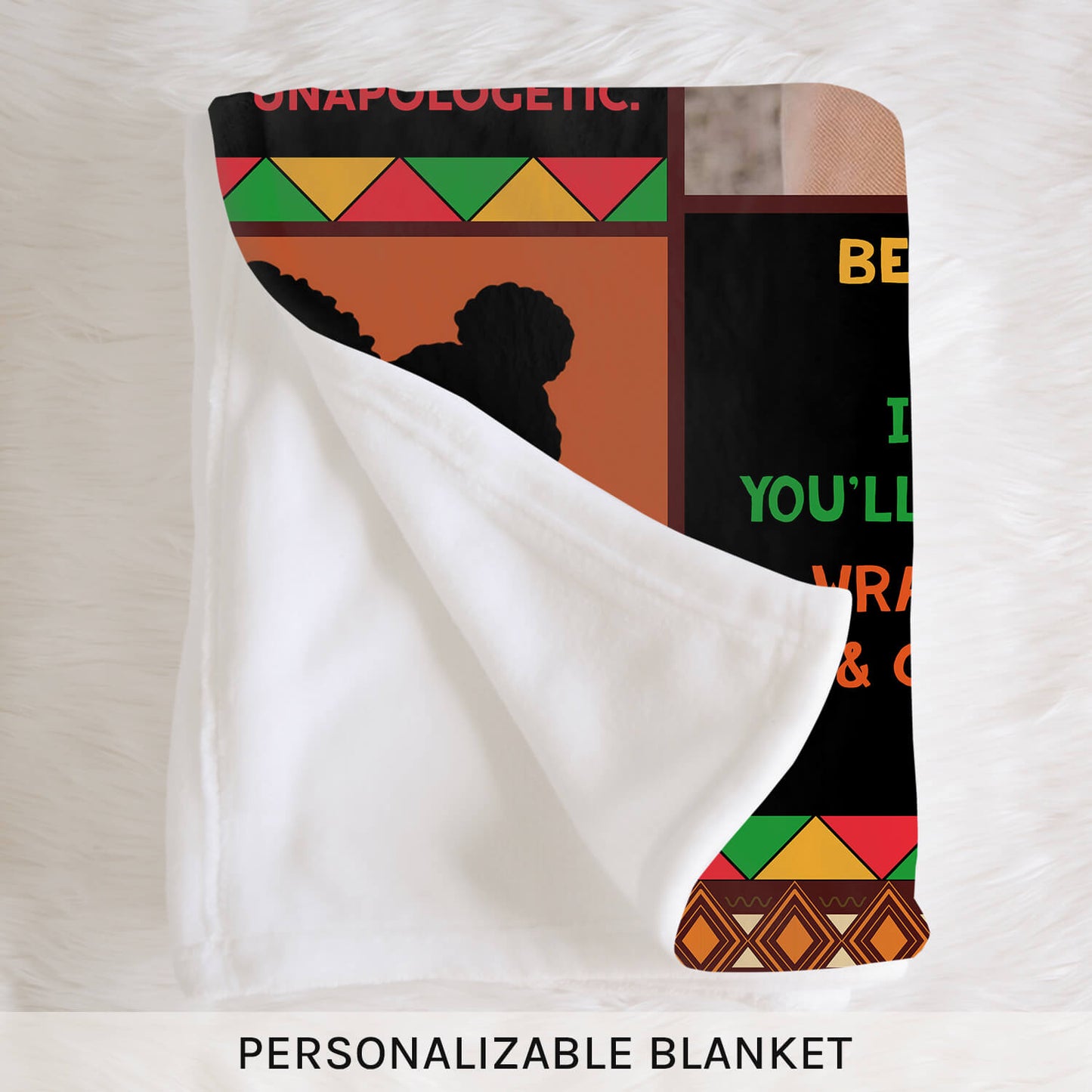 To My Daughter - Personalized gift For Black Daughter - Custom Blanket - MyMindfulGifts