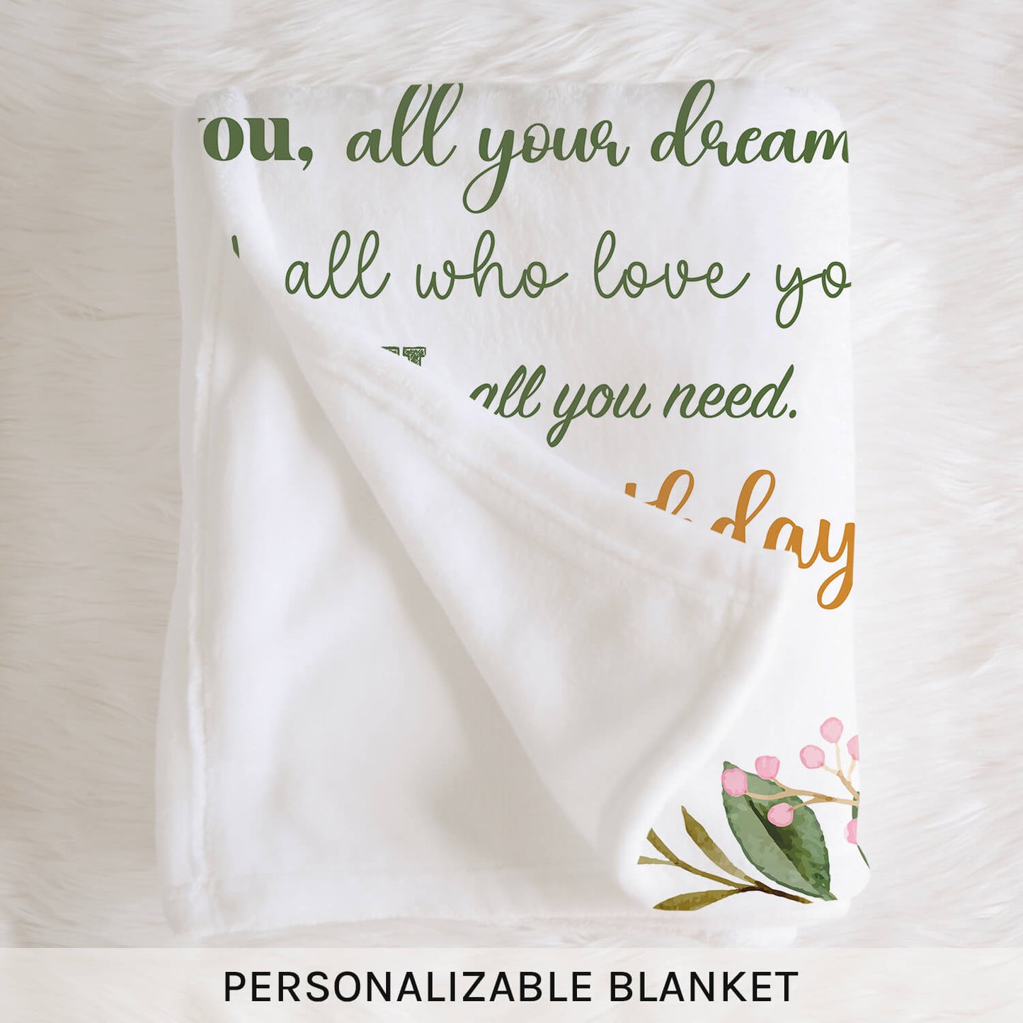 You've Been Loved For 20 Years - Personalized 20th Birthday gift For 20 Year Old Girl - Custom Blanket - MyMindfulGifts