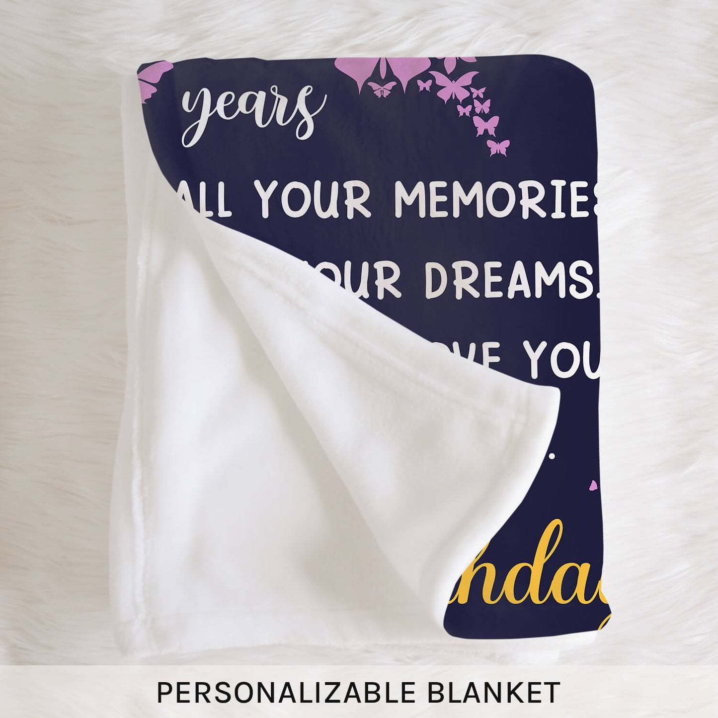 You Have Been Loved For 8 Years - Personalized 8th Birthday gift For 8 Year Old - Custom Blanket - MyMindfulGifts