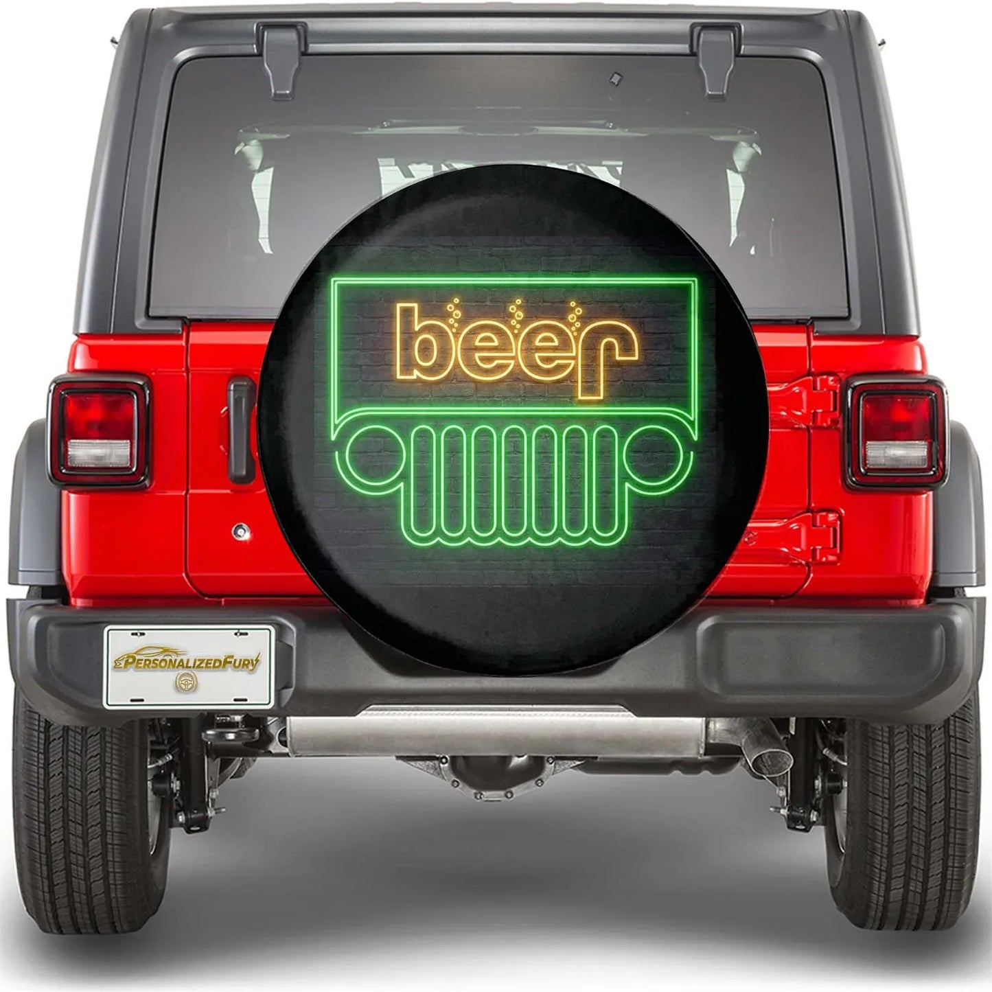 Beer Jeep Spare Tire Cover - Noen Light Style - PersonalizedFury