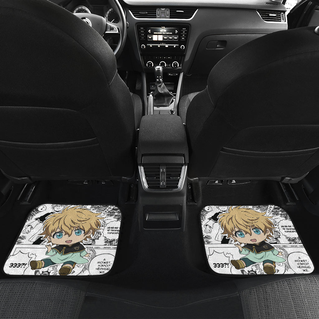 Black Clover Car Floor Mats Luck Voltia Black Clover Car Accessories Fan Gift Ci122006