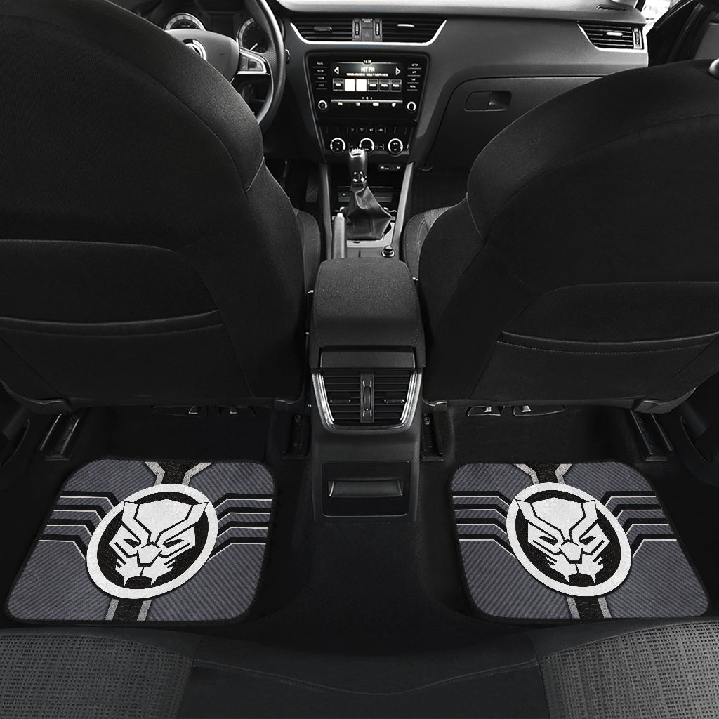 Black Panther Logo Car Floor Mats Custom For Fans Ci230111-03a