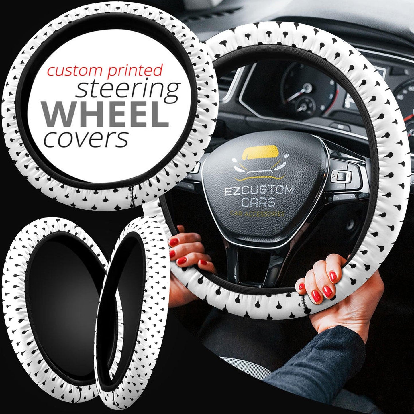 Bucciarati Patterns Anime Steering Wheel Cover Custom Jojo Bizzare Adventure Anime Car Accessories