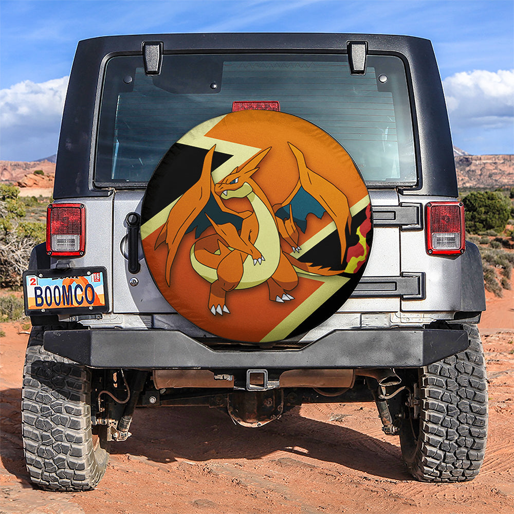 Charizard Mega Y Car Spare Tire Cover