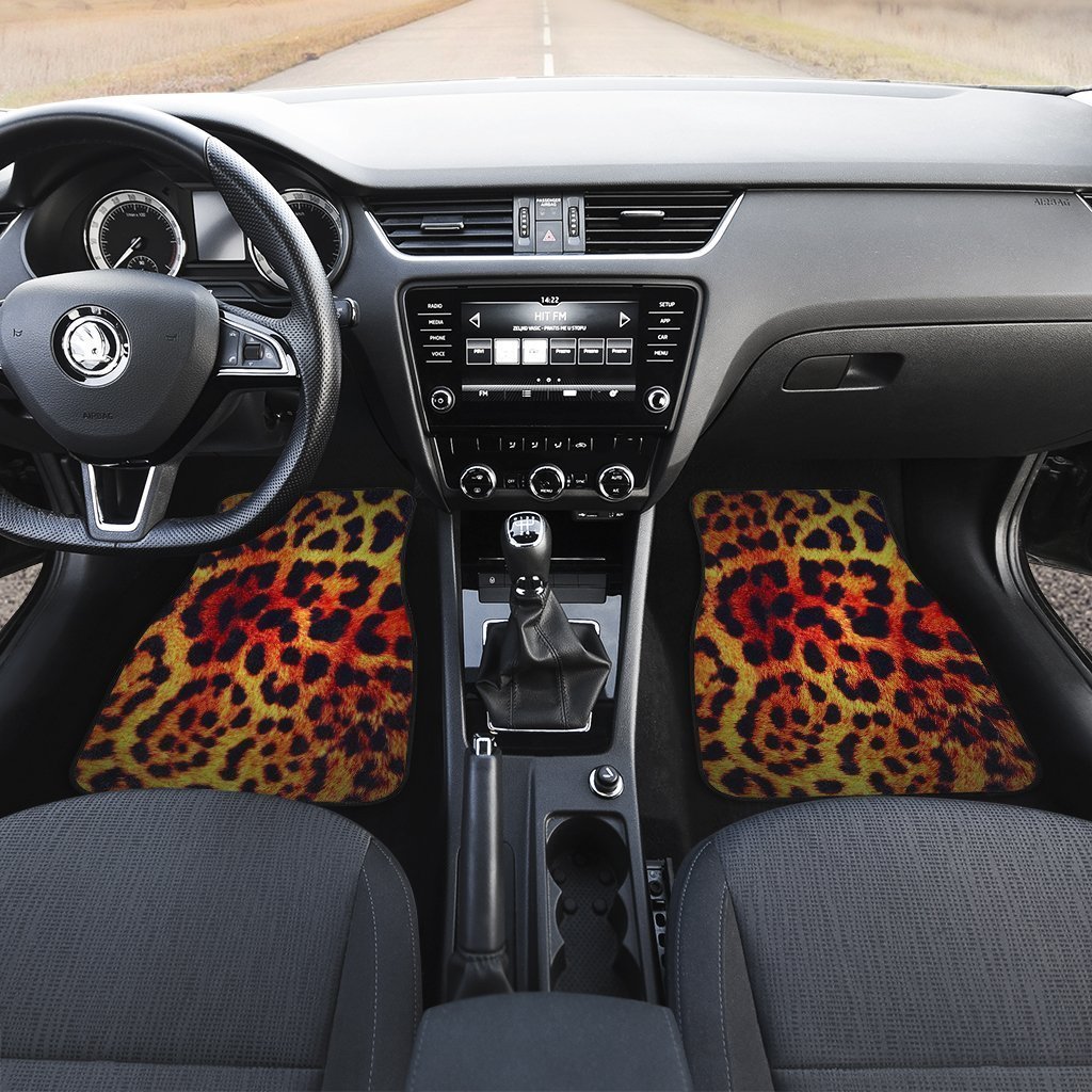 Cheetah Print Car Floor Mats Custom Animal Car Accessories