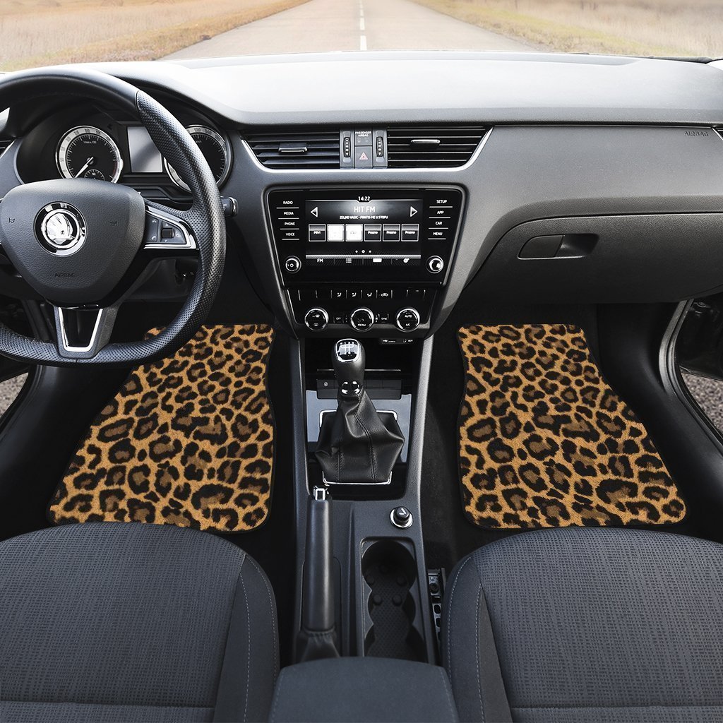 Cheetah Print Car Floor Mats Custom Skin Animal Print Car Accessories