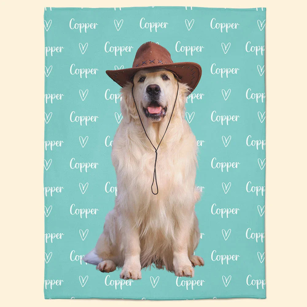 Personalized Name And Photo - Personalized Photo Blanket