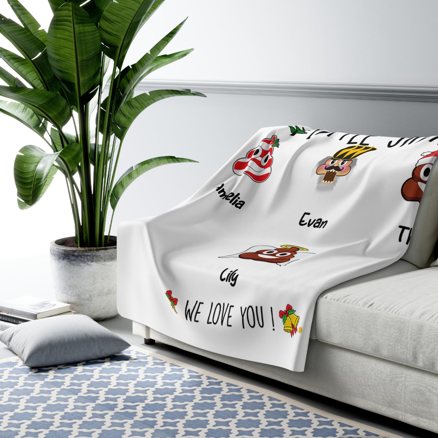Grandma Blanket – Funny Christmas Gift with Names - PersonalizedFury
