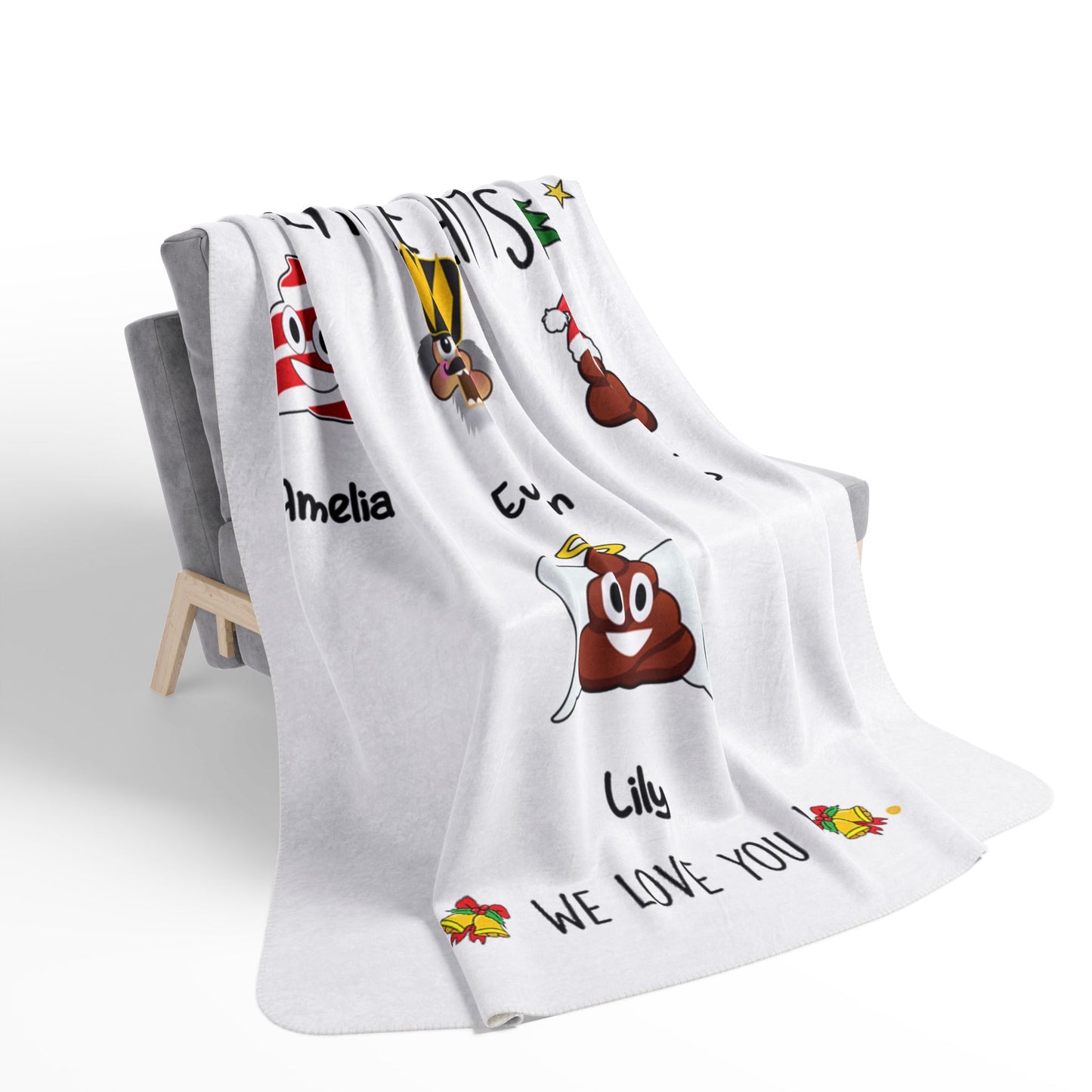 Grandma Blanket – Funny Christmas Gift with Names - PersonalizedFury