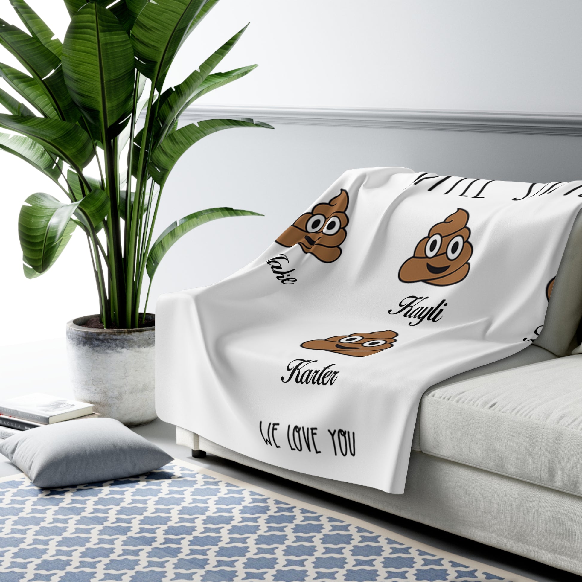 Grandma’s Little Sh*ts Blanket – Funny Personalized Gift - PersonalizedFury