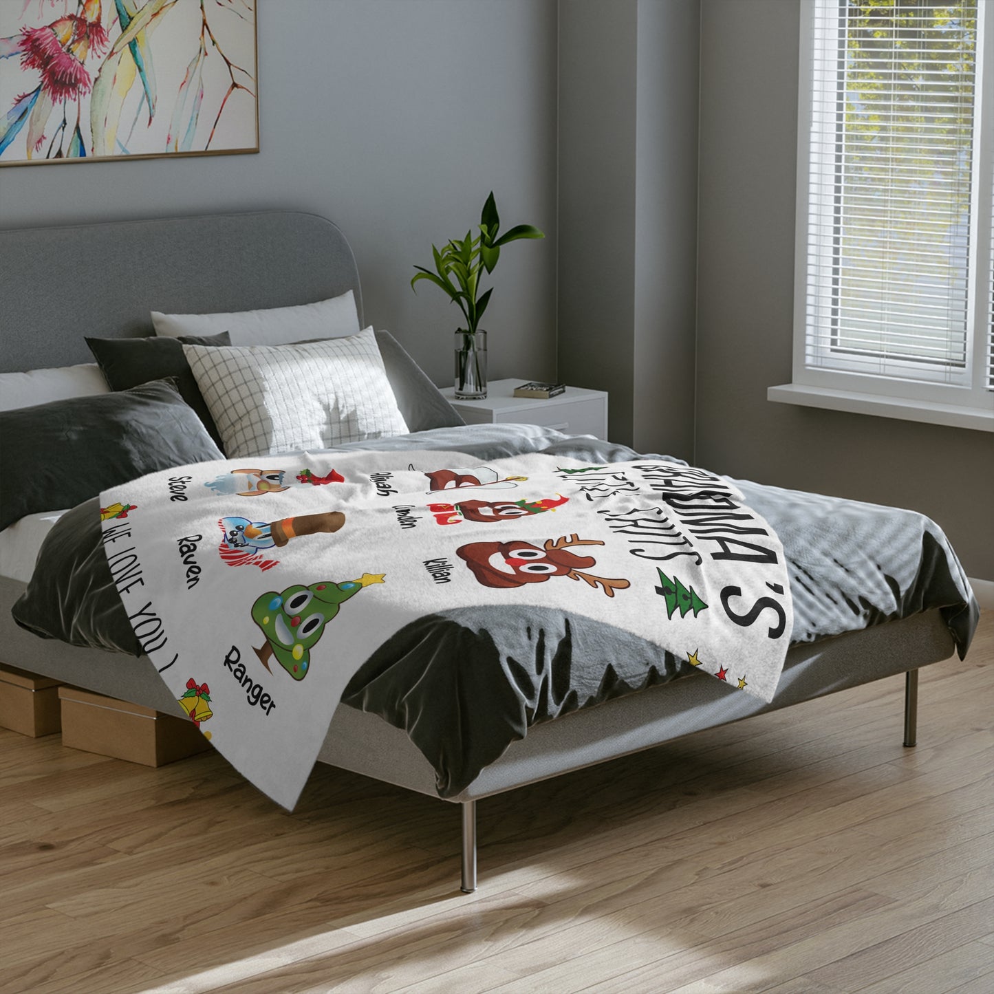 Grandma Blanket – Funny Christmas Gift with Names - PersonalizedFury