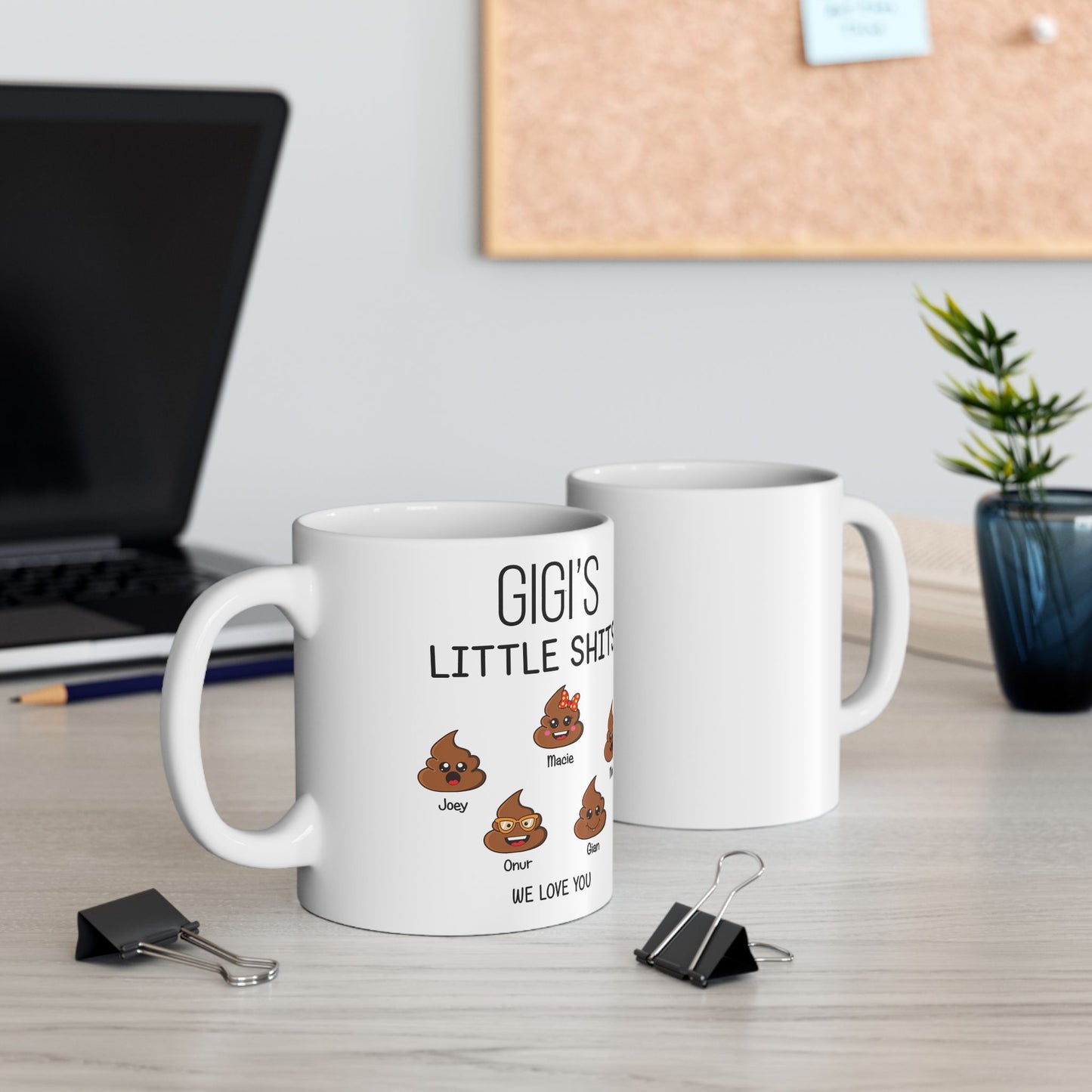 Funny Gigi Coffee Mug – Personalized Gift for Grandma with Kids’ Names - PersonalizedFury