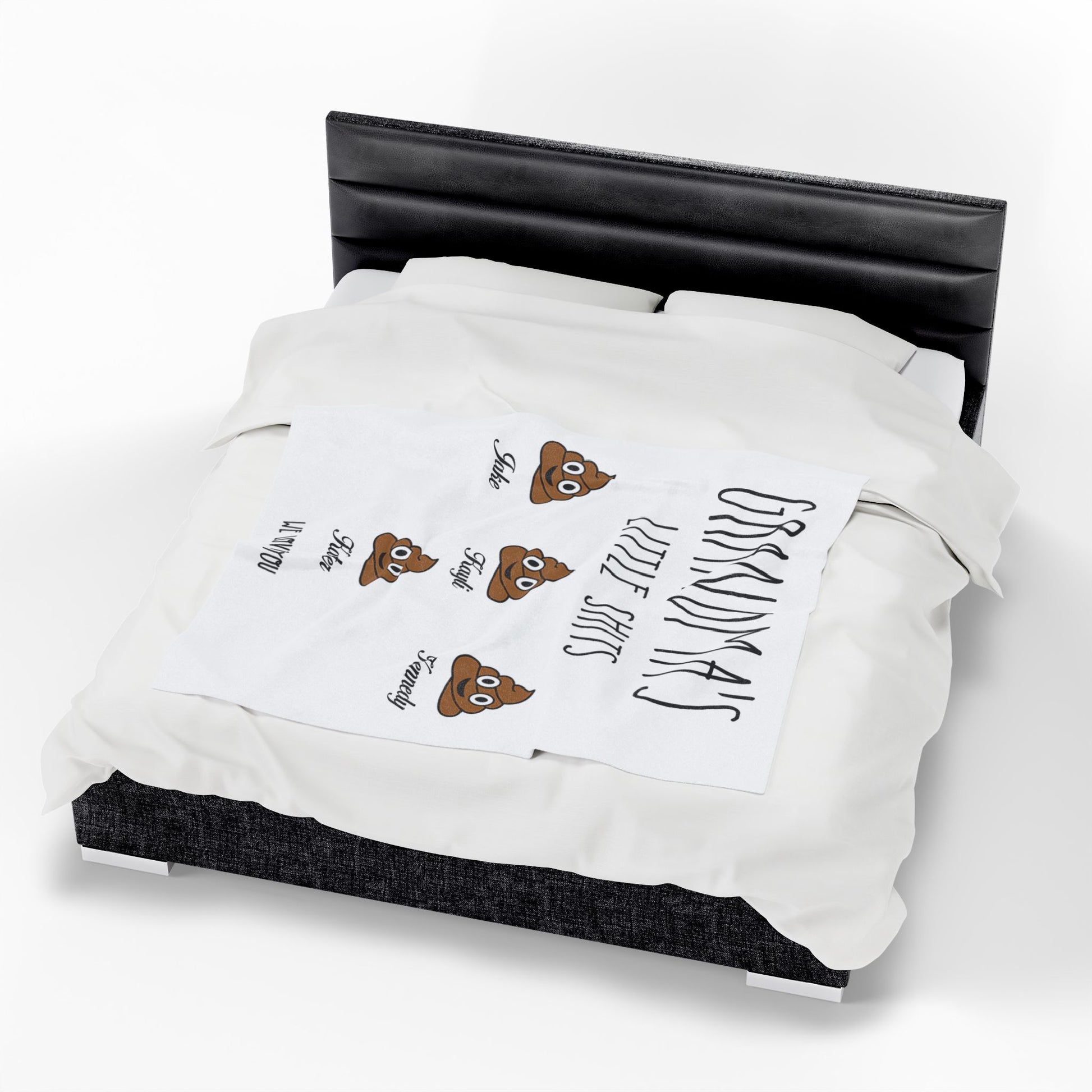 Grandma’s Little Sh*ts Blanket – Funny Personalized Gift - PersonalizedFury