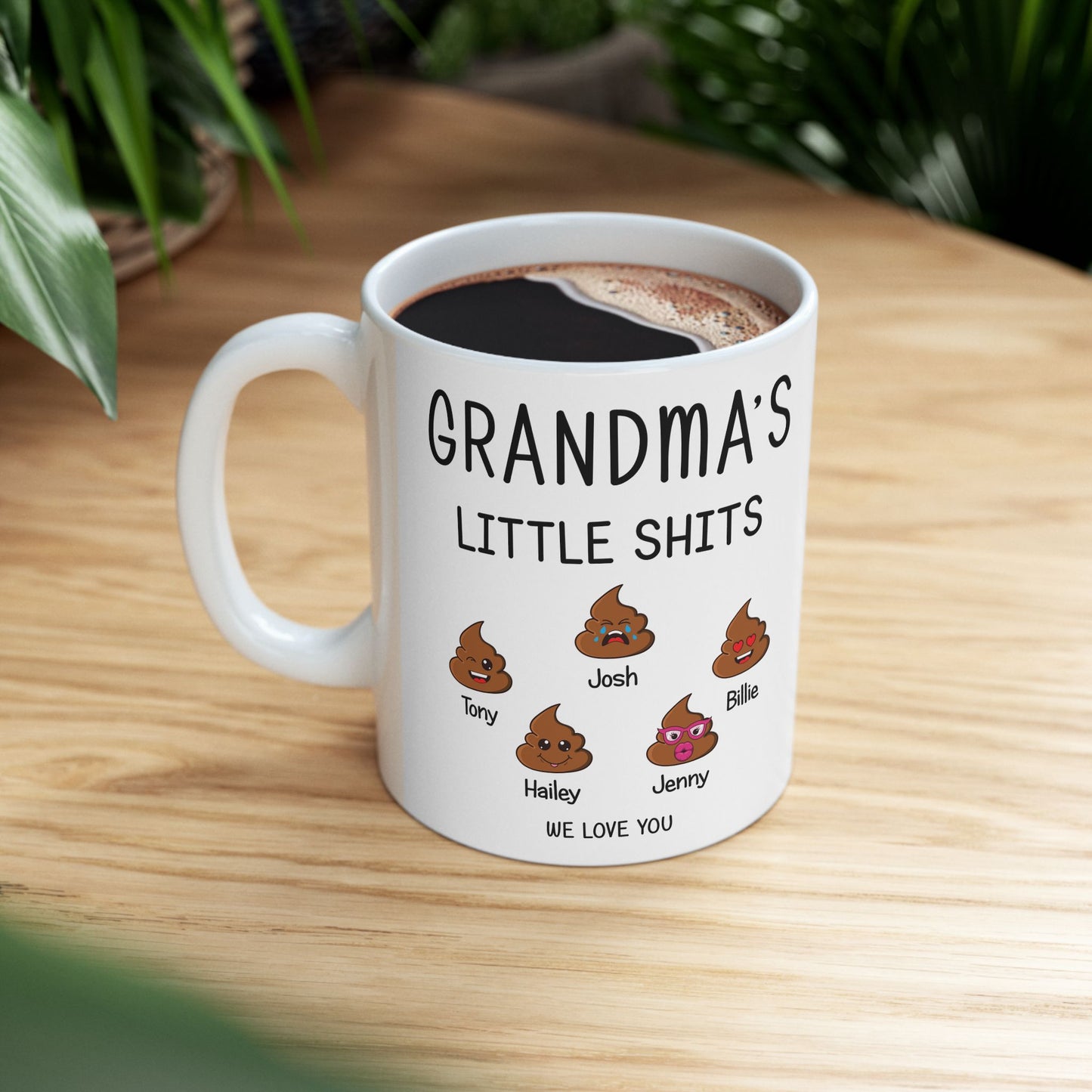 Custom Grandma Mug – Funny Gift with Kids’ Names - PersonalizedFury