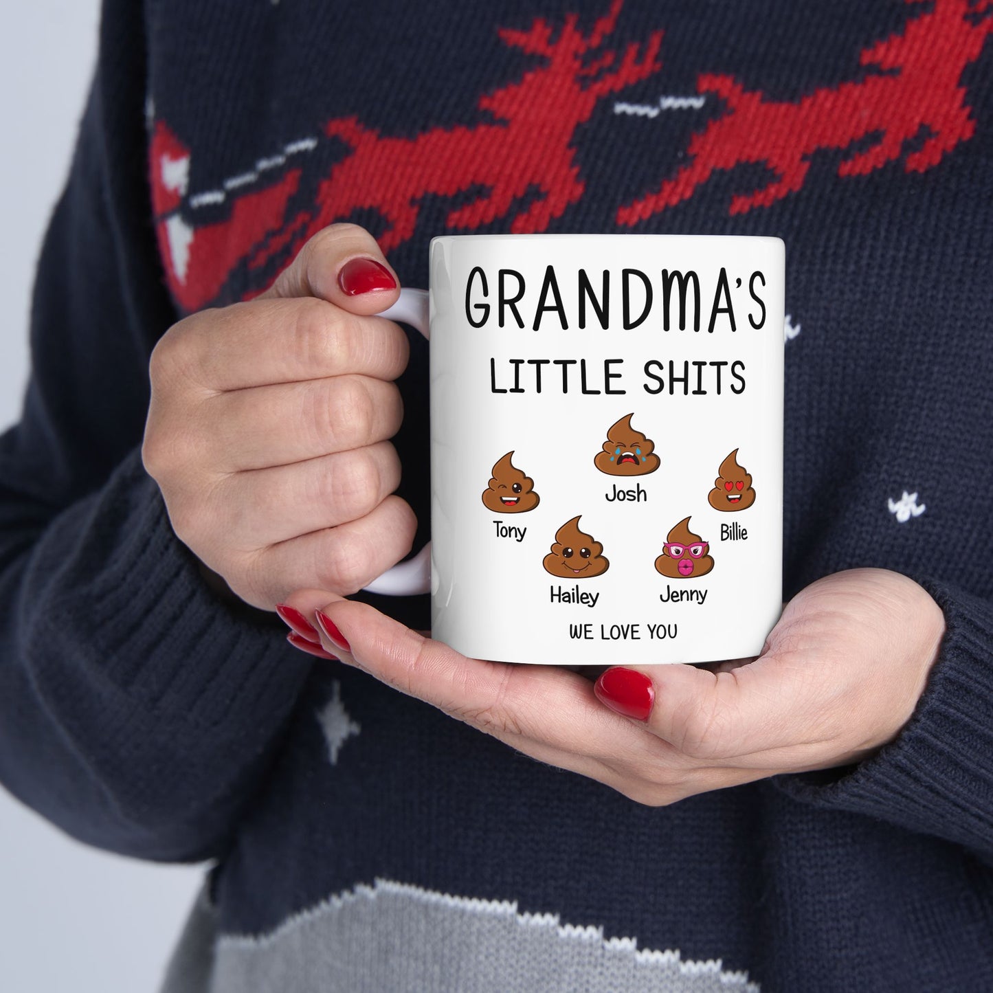 Custom Grandma Mug – Funny Gift with Kids’ Names - PersonalizedFury