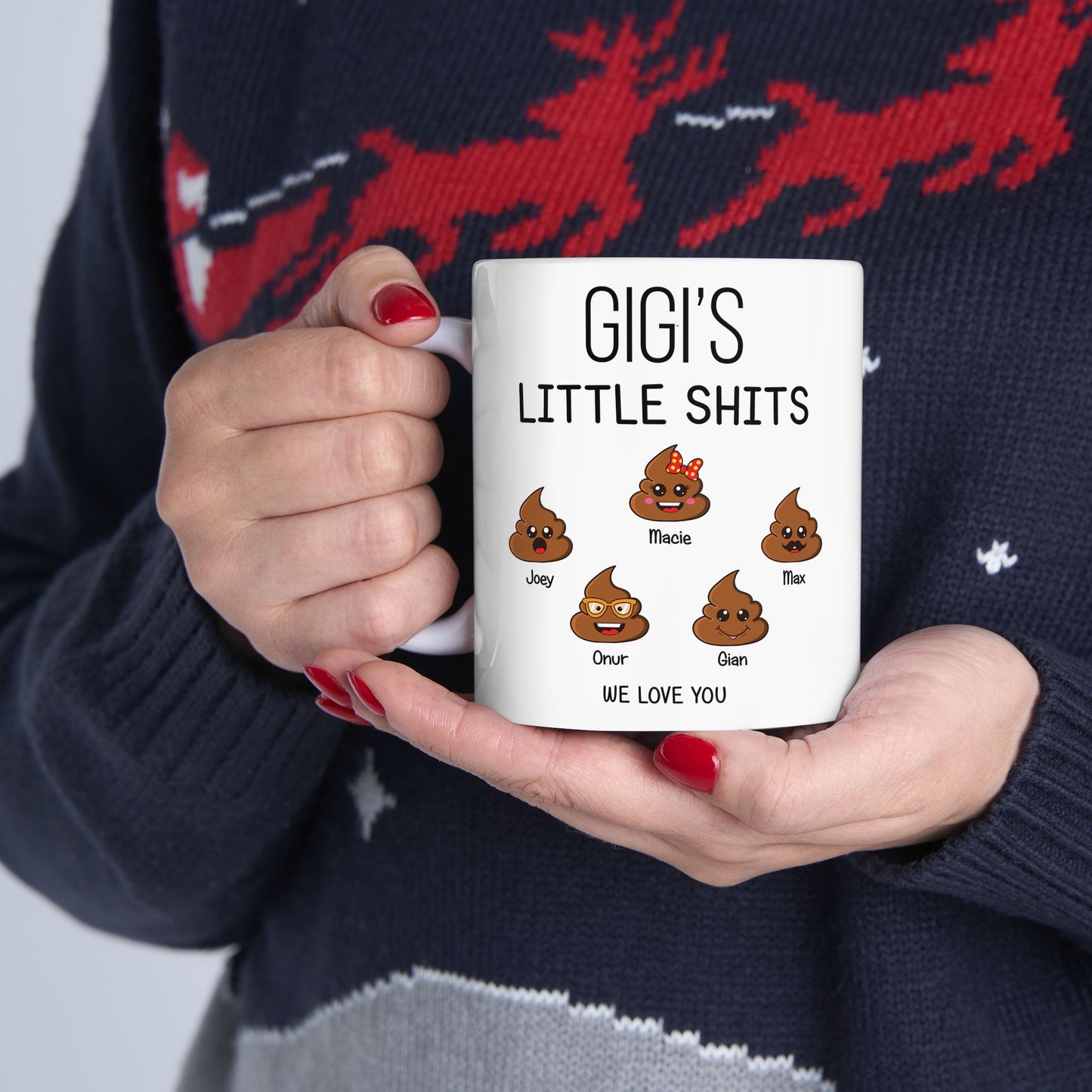 Funny Gigi Coffee Mug – Personalized Gift for Grandma with Kids’ Names - PersonalizedFury