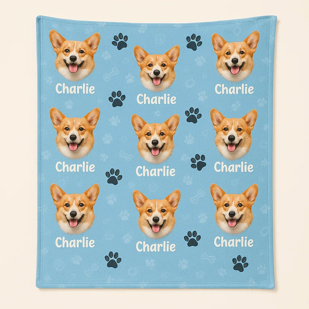 Custom Face Pet - Personalized Photo Blanket