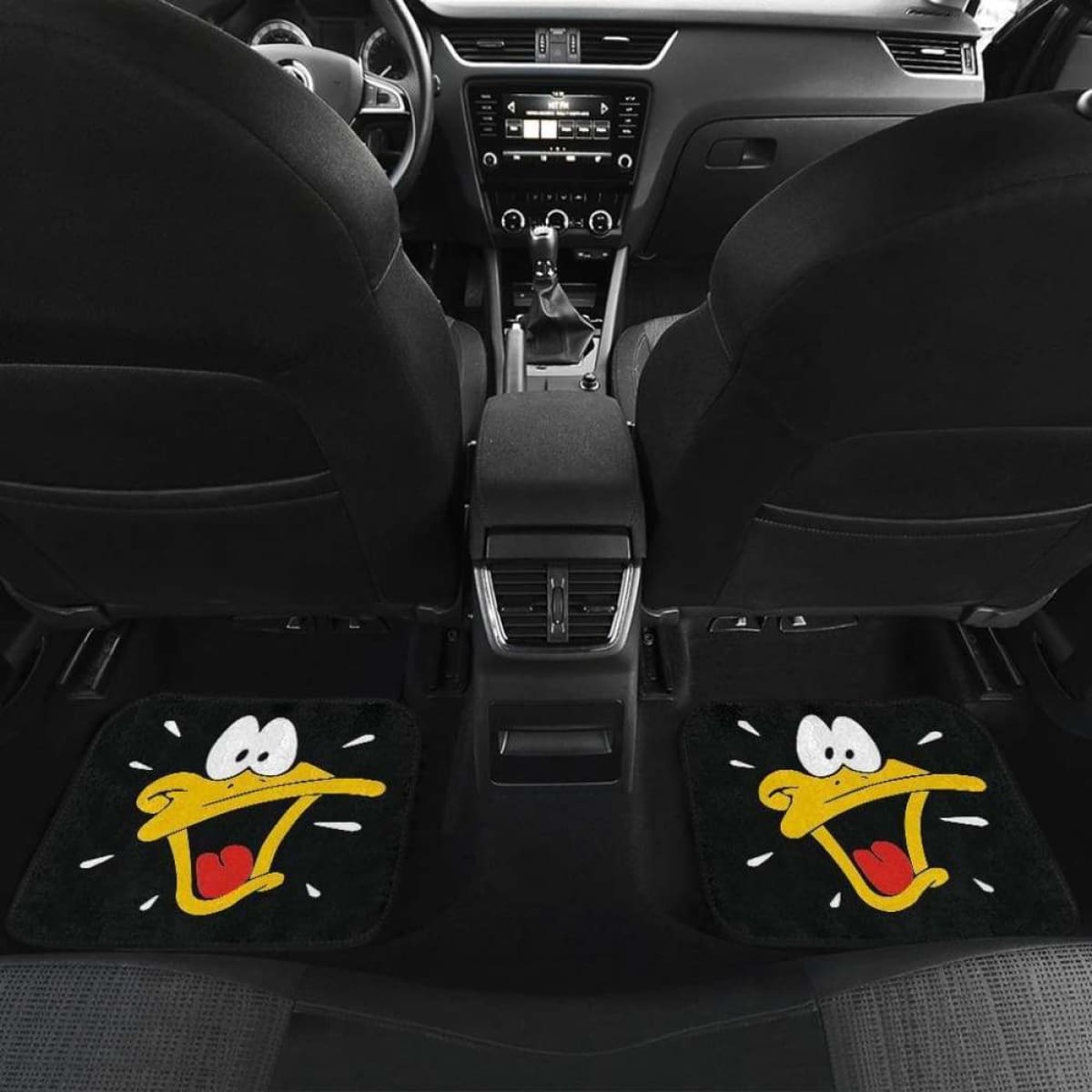Daffy Duck Front And Car Mats Universal Fit