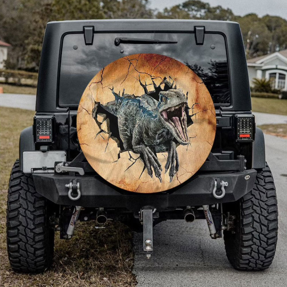 Dinosaur Appears, Raptor Car Spare Tire Cover