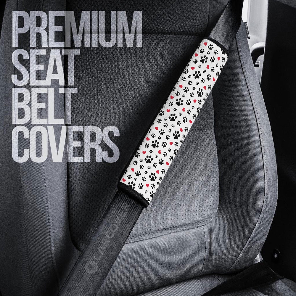 Dog Paw Seat Belt Covers Cute Car Interior Accessories