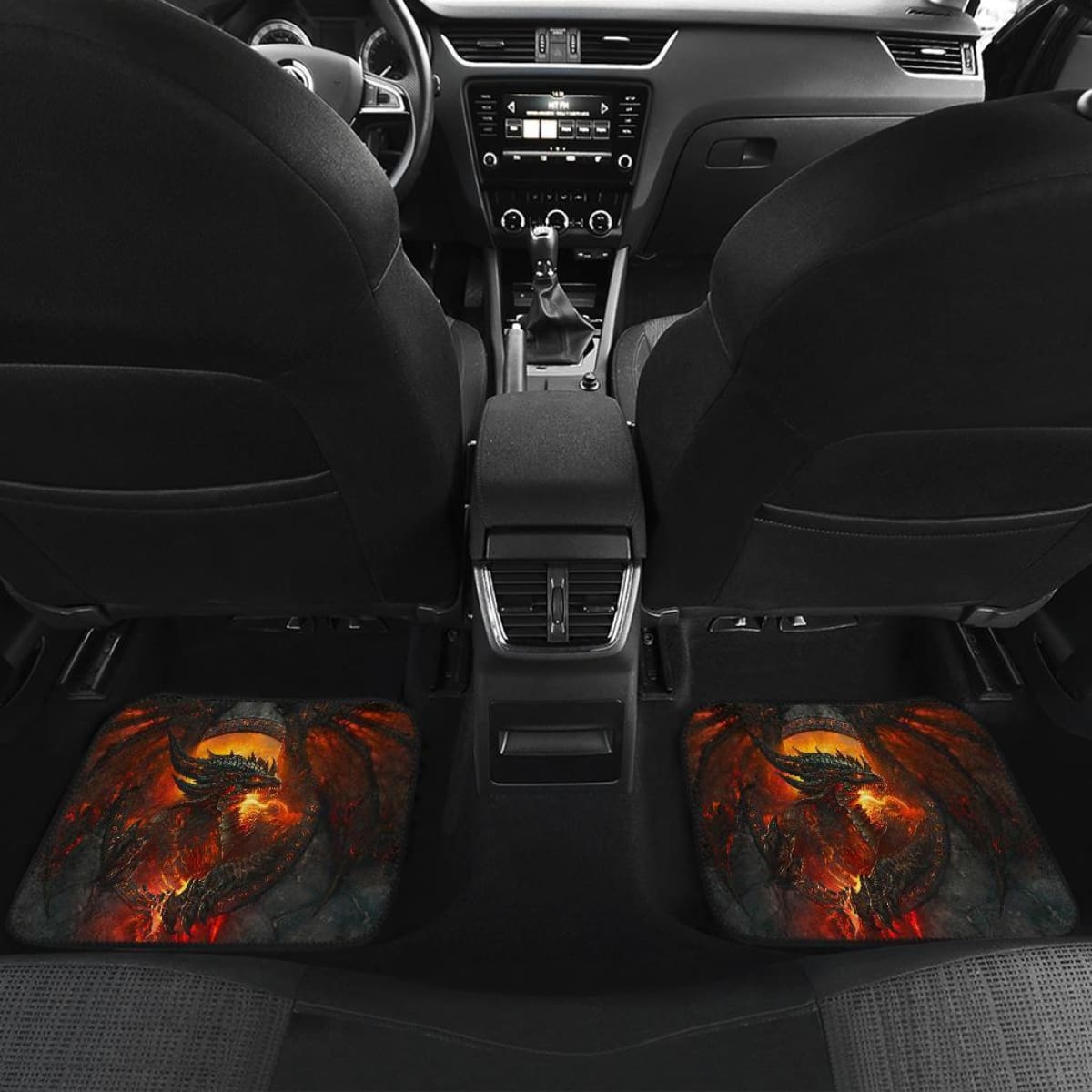 Dragon Art Game Of Thrones Car Floor Mats Movie H053120 Universal Fit 072323