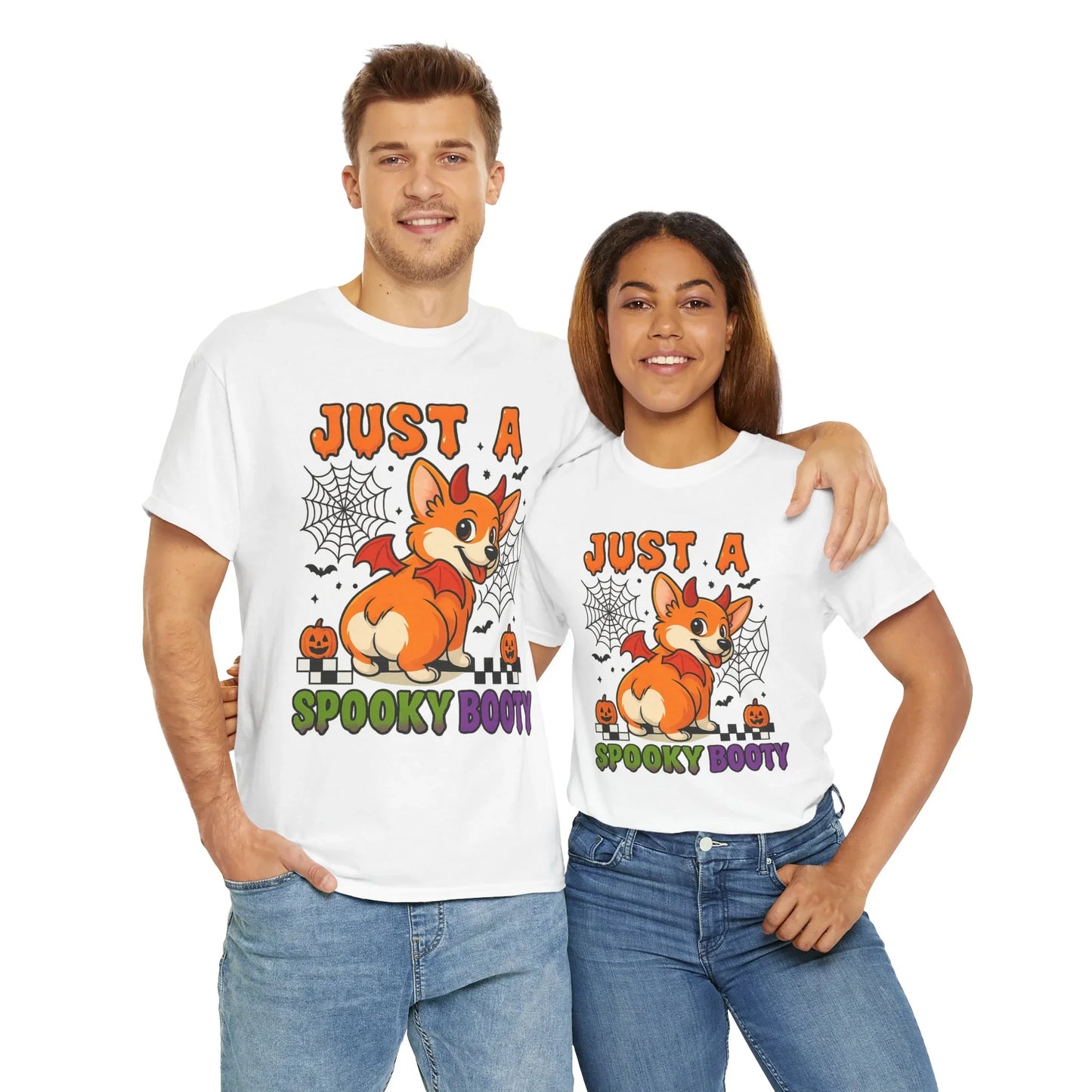 Funny Halloween Corgi T-Shirt – Just a Spooky Booty Graphic Tee