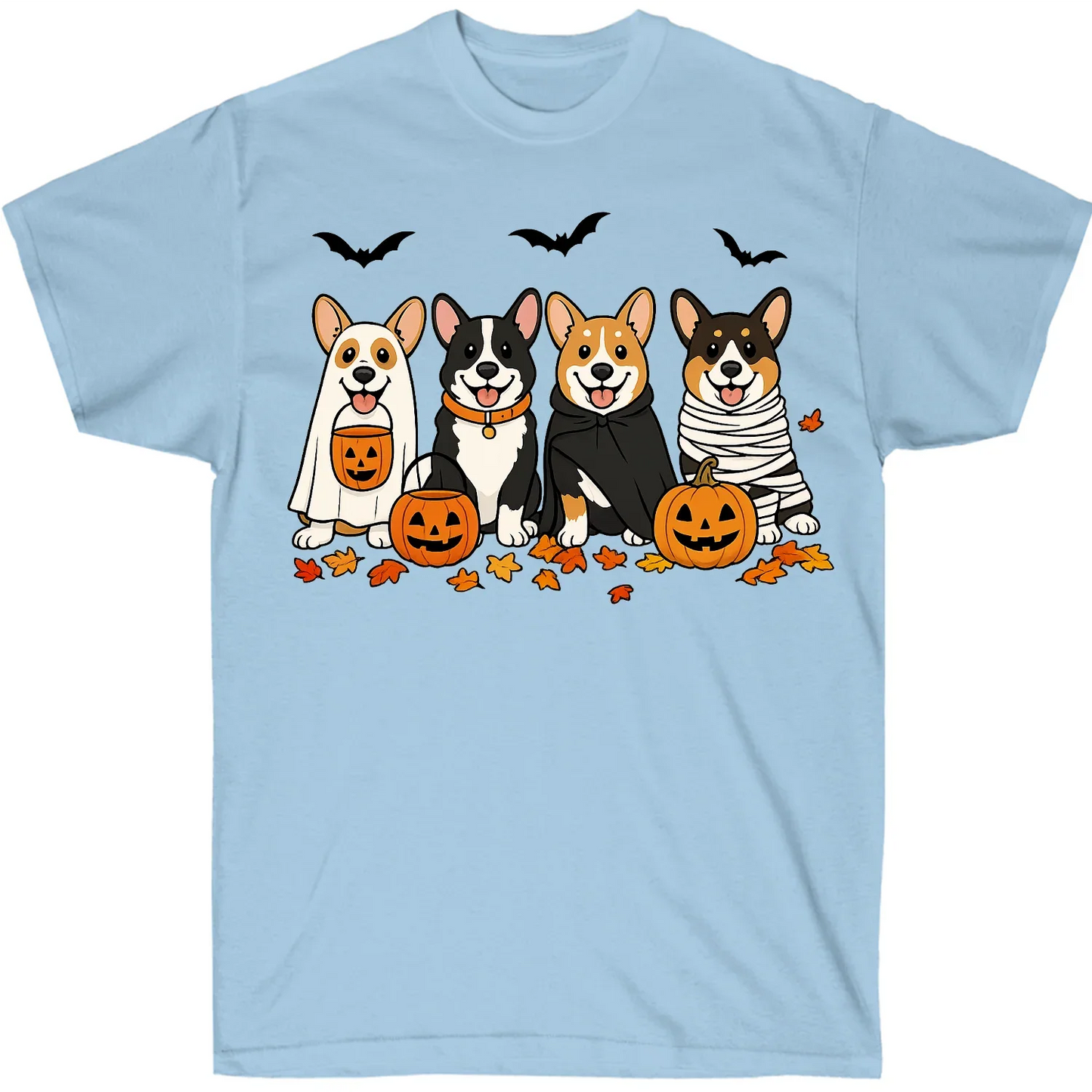 Cute Corgi Halloween Shirt – Spooky Pumpkin Dog Lover Graphic Tee