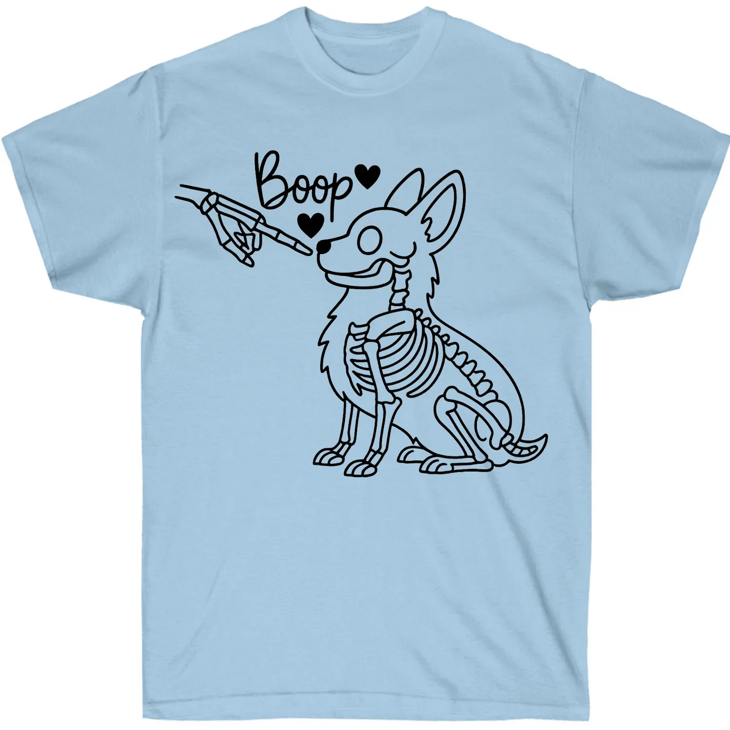 Halloween Corgi T-Shirt – Boop Skeleton Dog Graphic Tee for Corgi Lovers