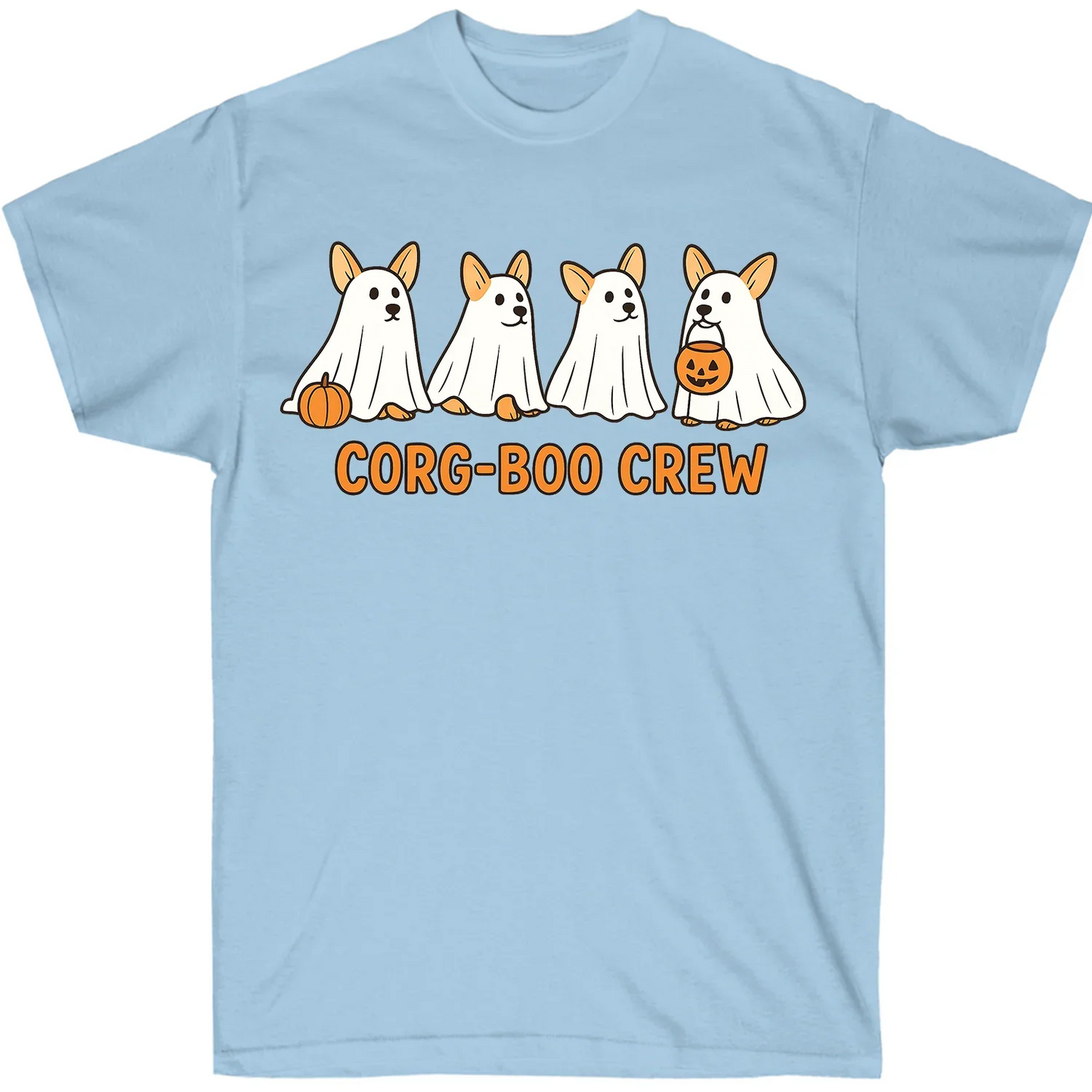 Cute Halloween Corgi Shirt – Corg-Boo Crew Ghost Dog Lover Tee