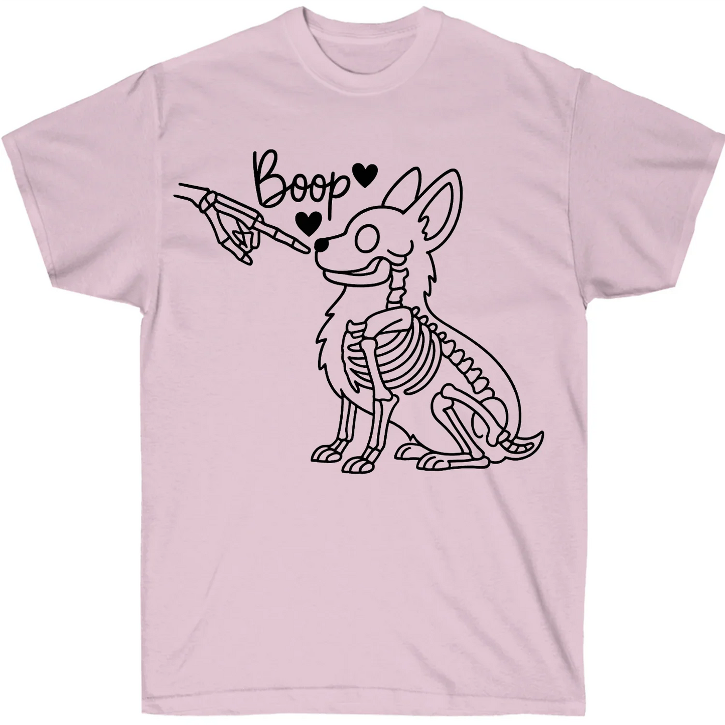 Halloween Corgi T-Shirt – Boop Skeleton Dog Graphic Tee for Corgi Lovers