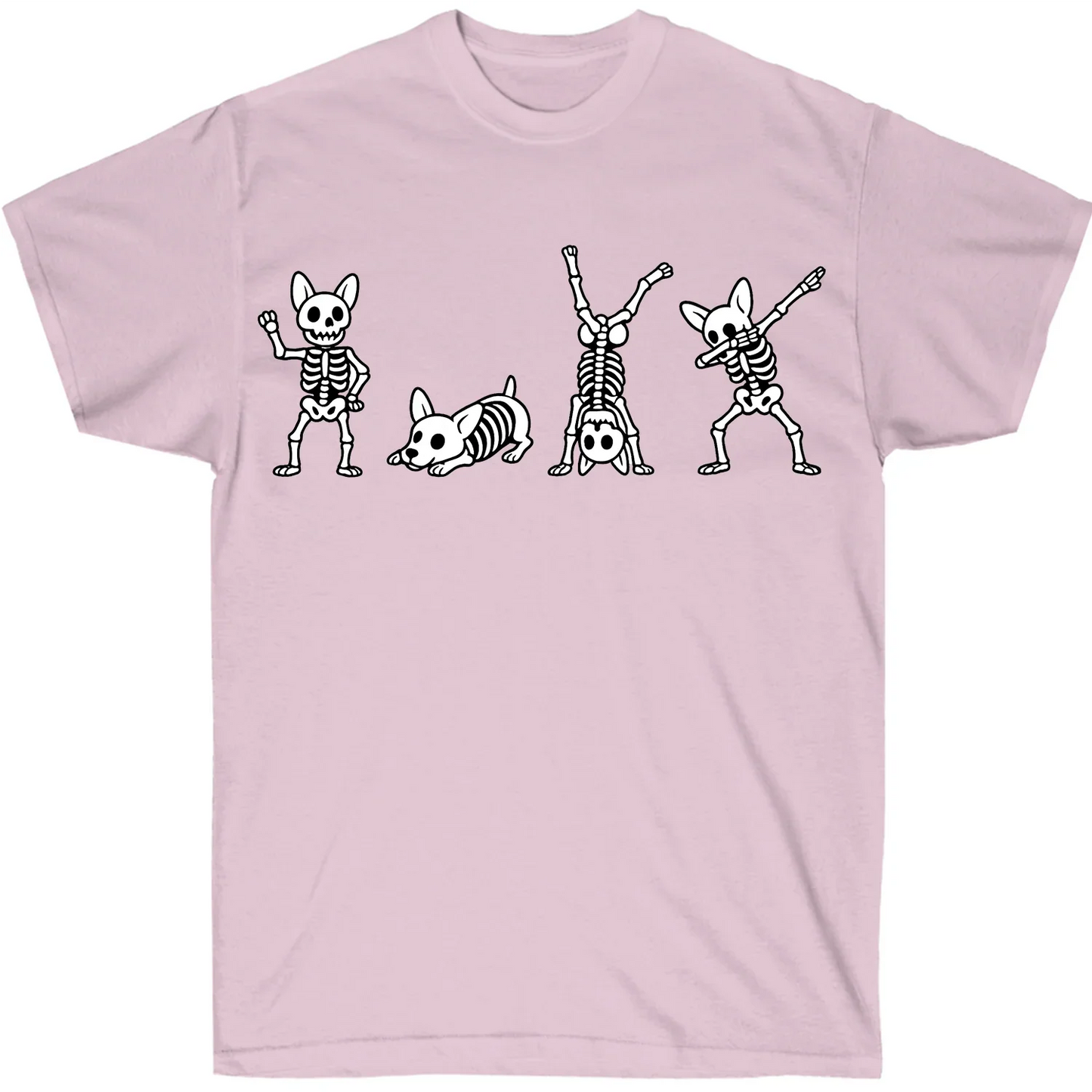 Halloween Corgi Skeleton T-Shirt – Cute & Spooky Gift for Dog Lovers